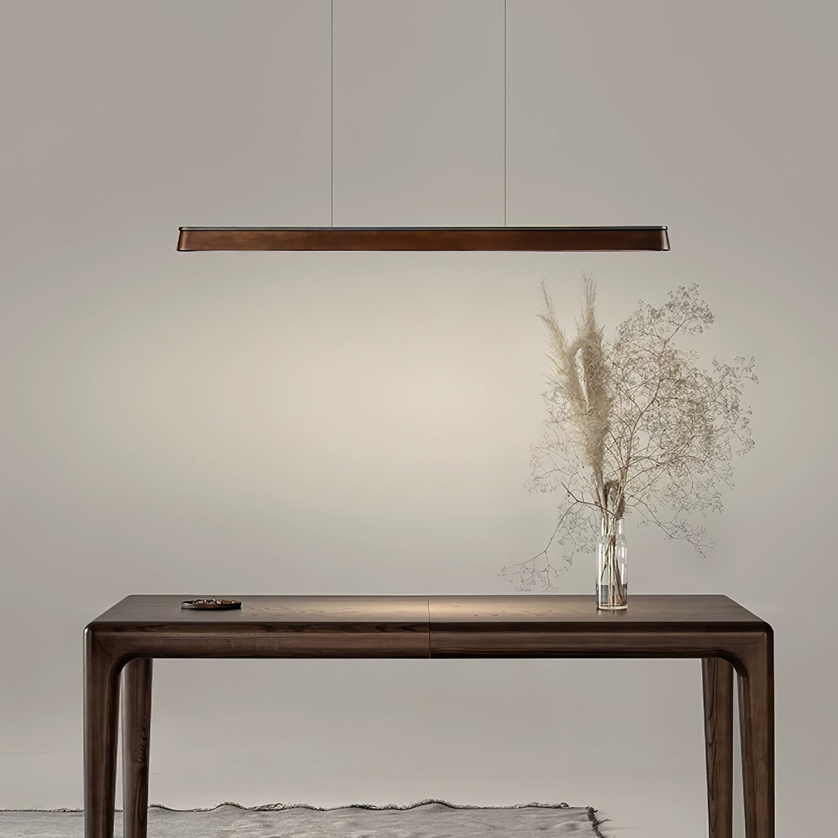 Zura Industrial Wood  Linear Pendant Lamp