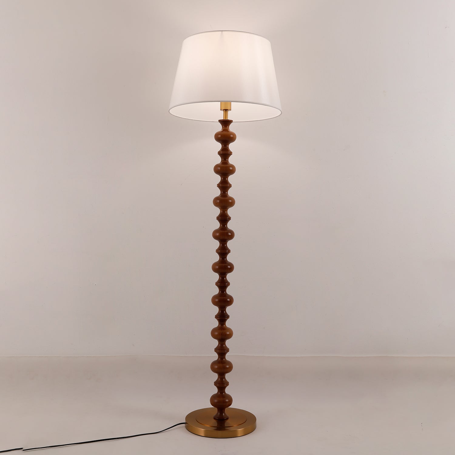 Rildes Wood Fabric Floor Lamp
