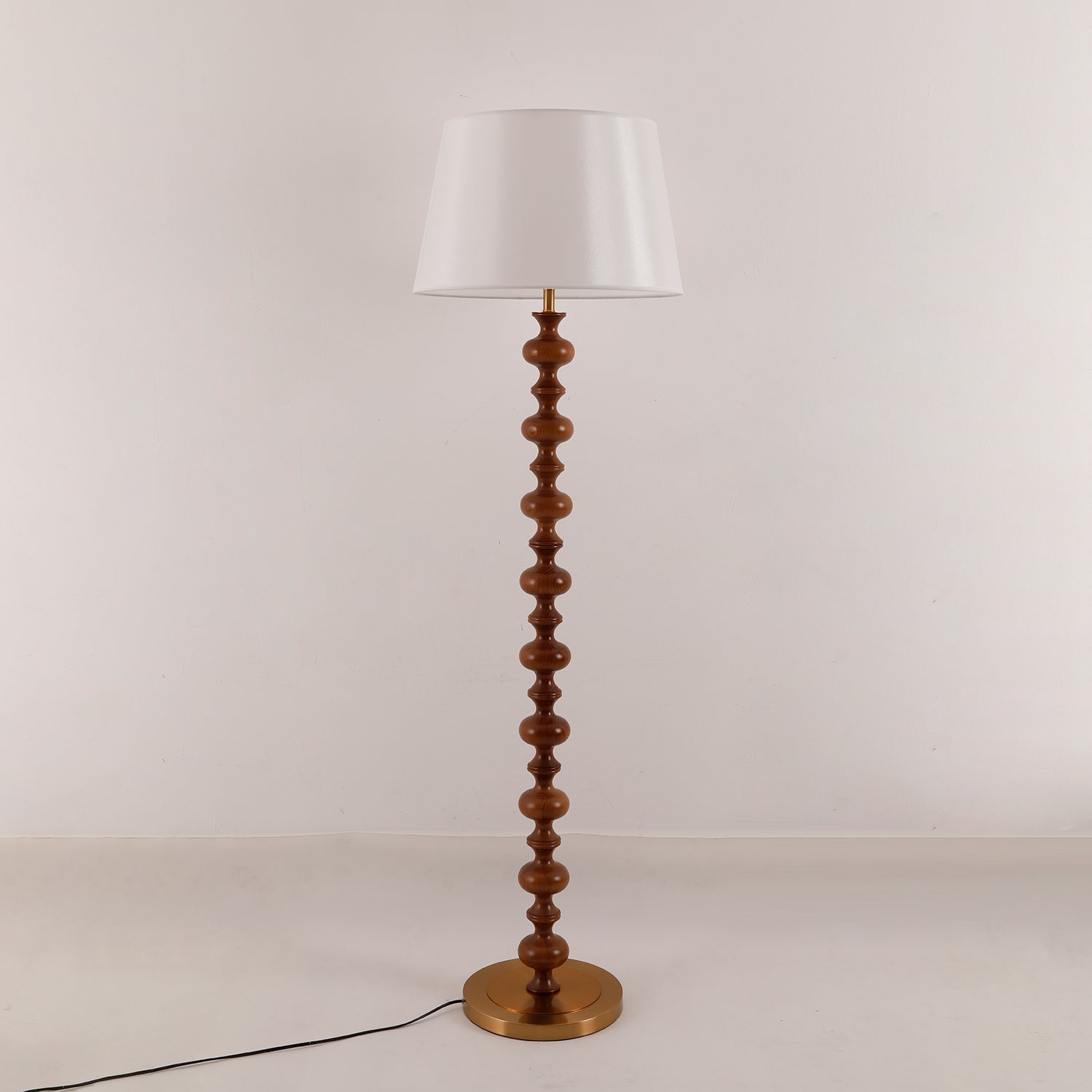Rildes Wood Fabric Floor Lamp
