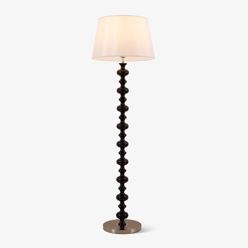 Rildes Wood Fabric Floor Lamp