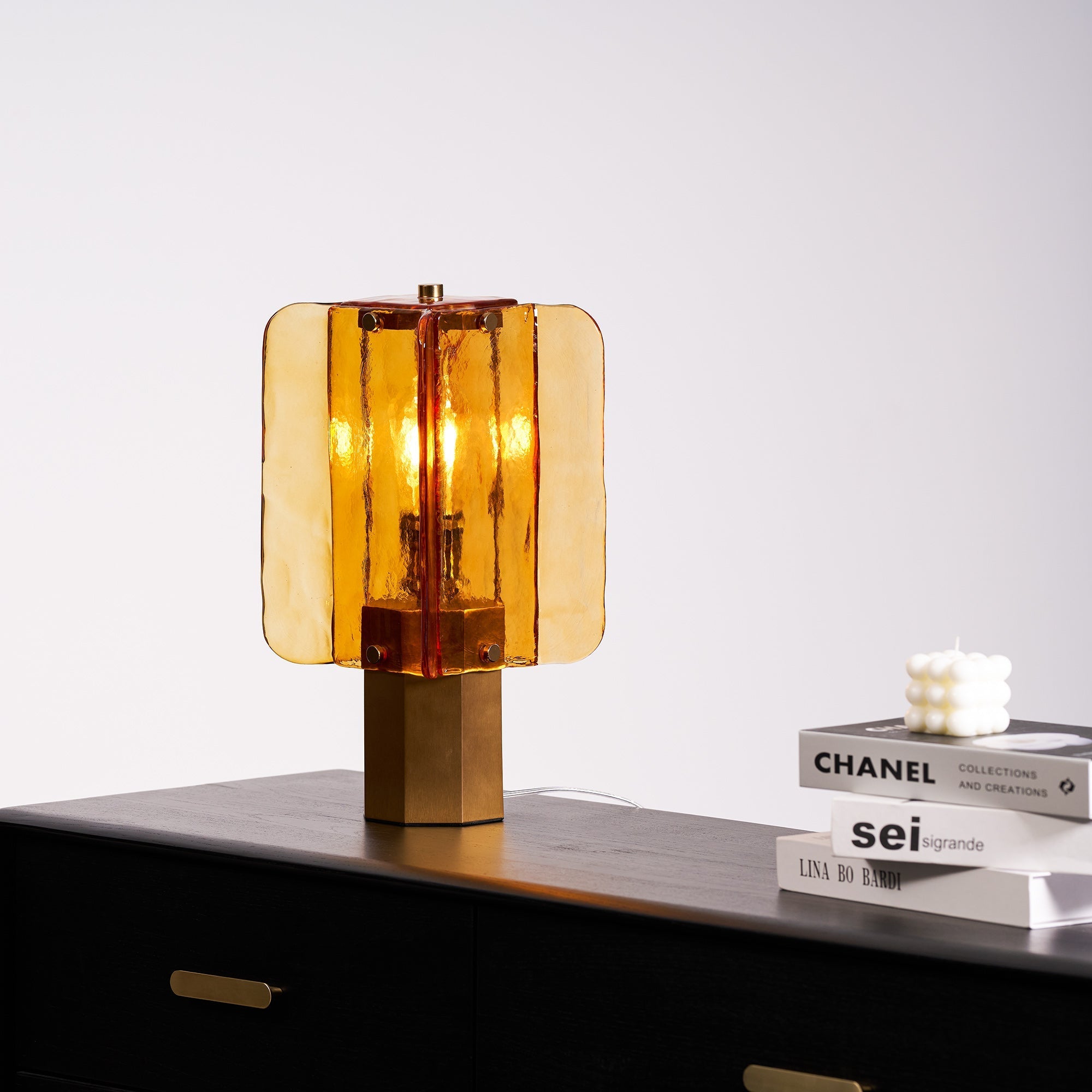 Aurelia Glass Table Lamp - Neutral Decor