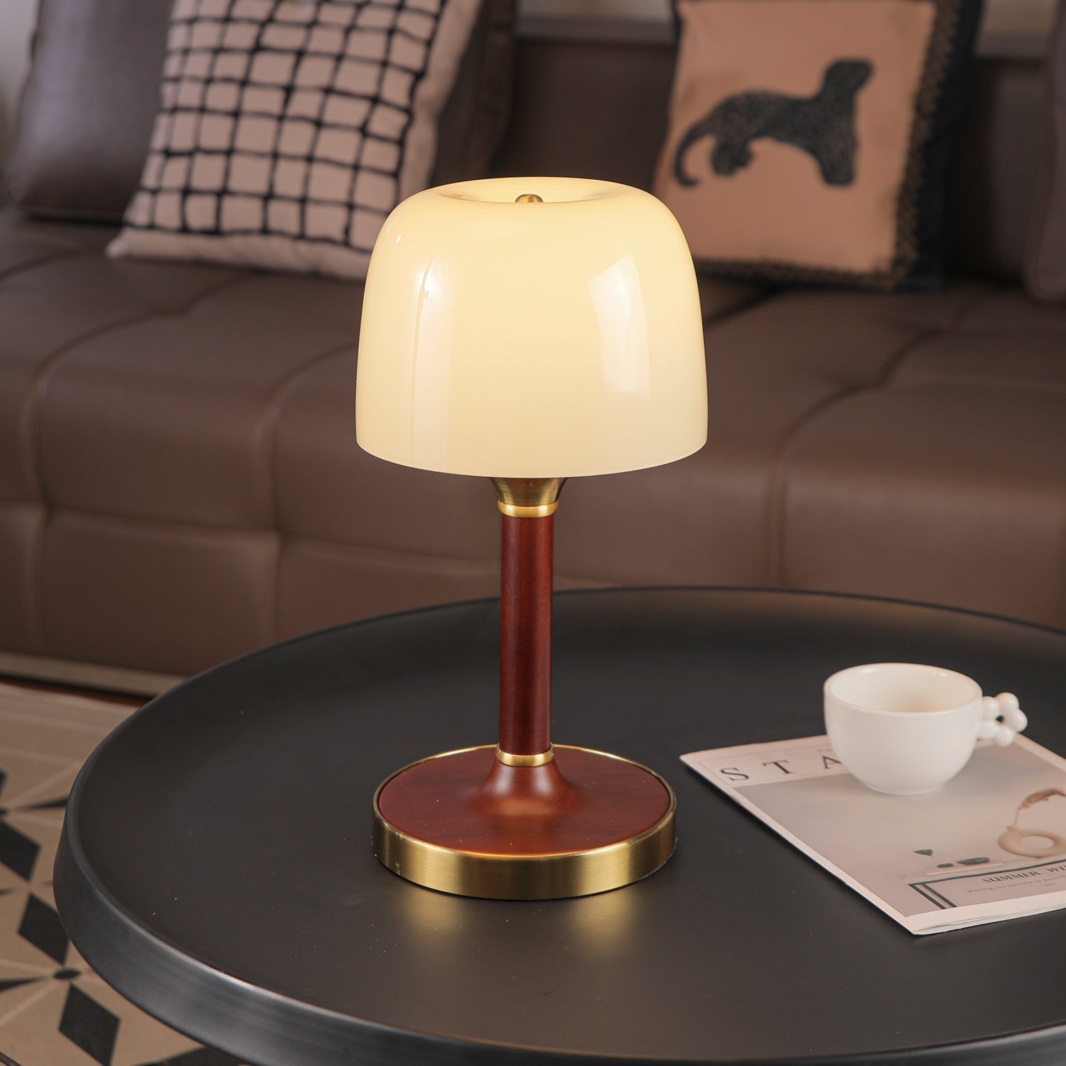 Rinariella Wood Retro Table Lamp