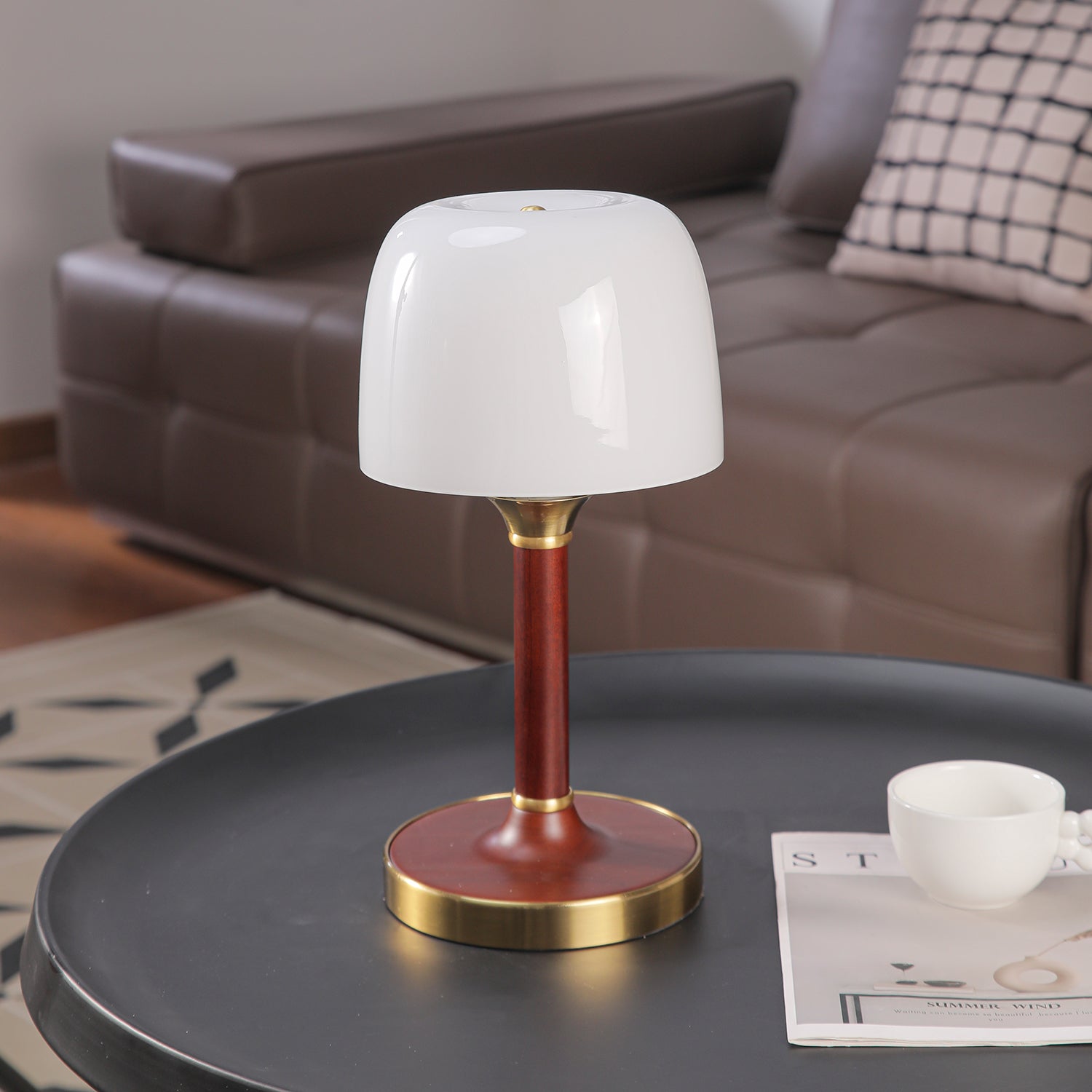 Rinariella Wood Retro Table Lamp