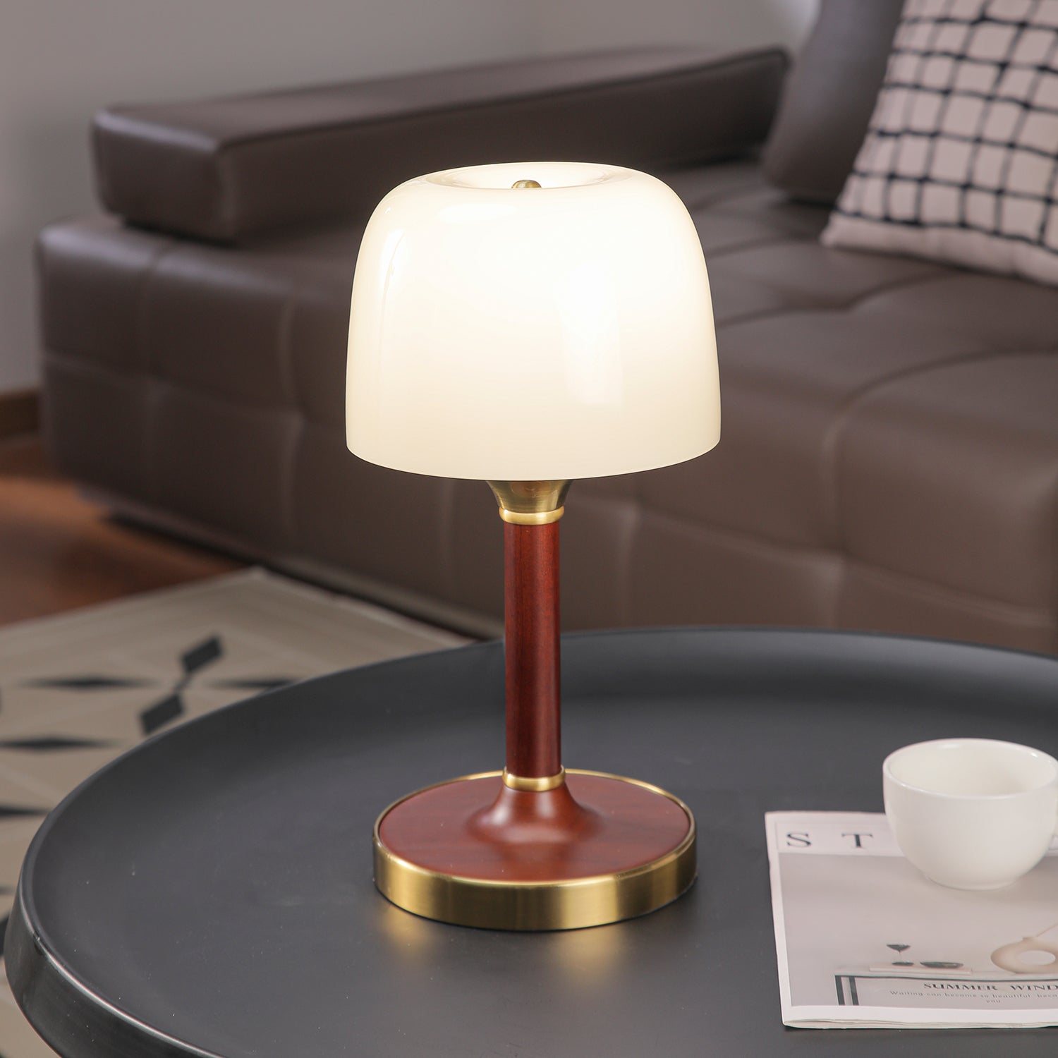 Rinariella Wood Retro Table Lamp