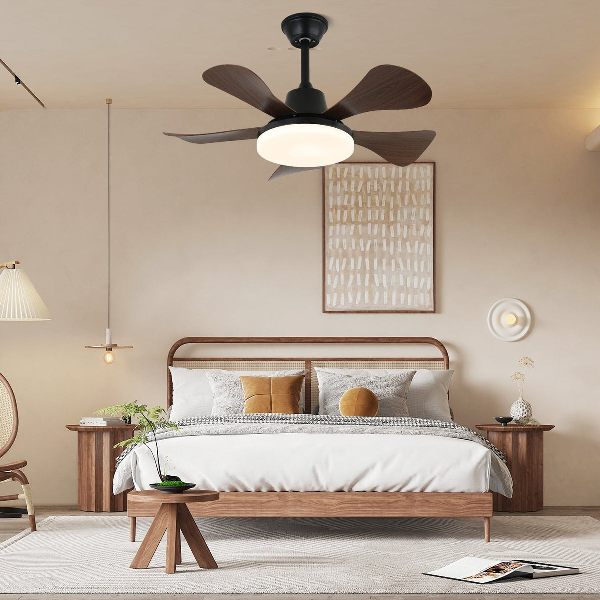 Aveline Wood Ceiling Fan Light