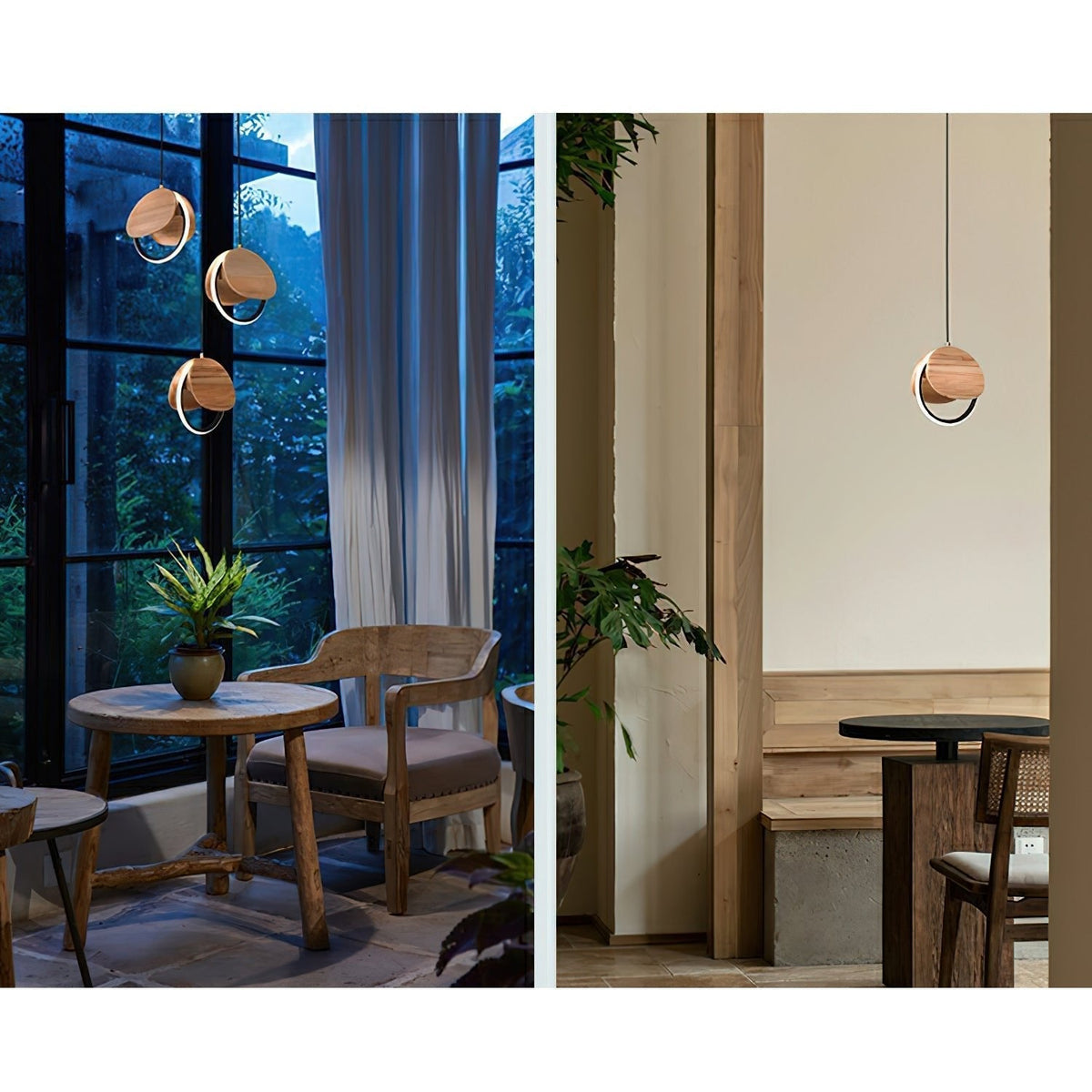 Avvelen Geometric Wood Pendant Light