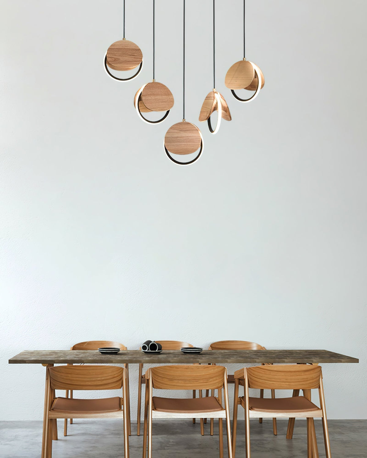 Avvelen Geometric Wood Pendant Light
