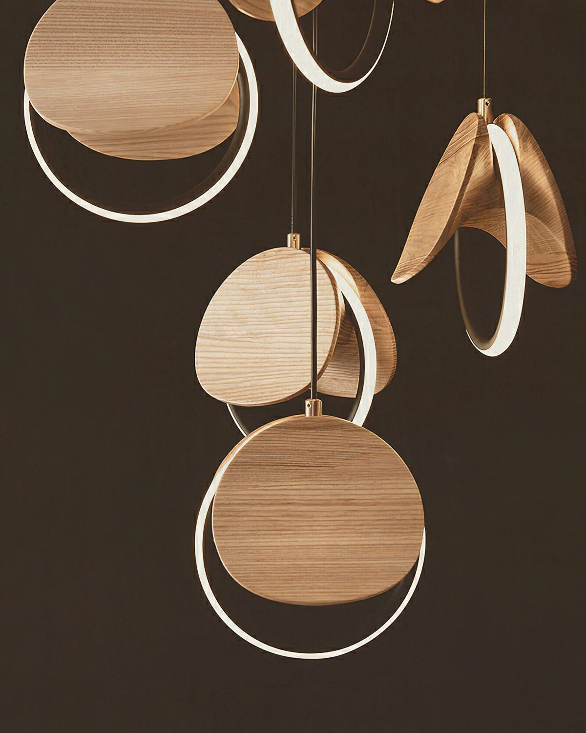 Avvelen Geometric Wood Pendant Light