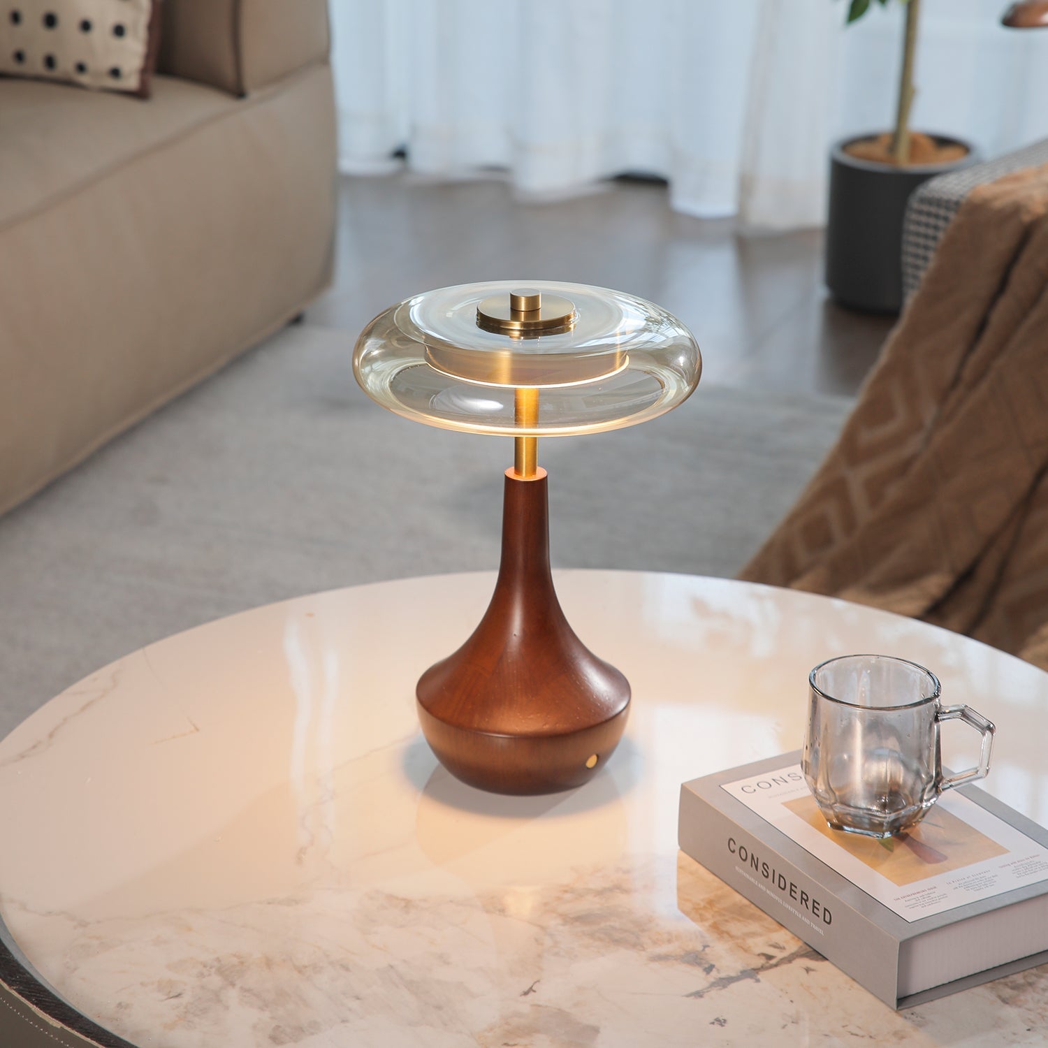 Orlan Wooden Vintage Table Lamp