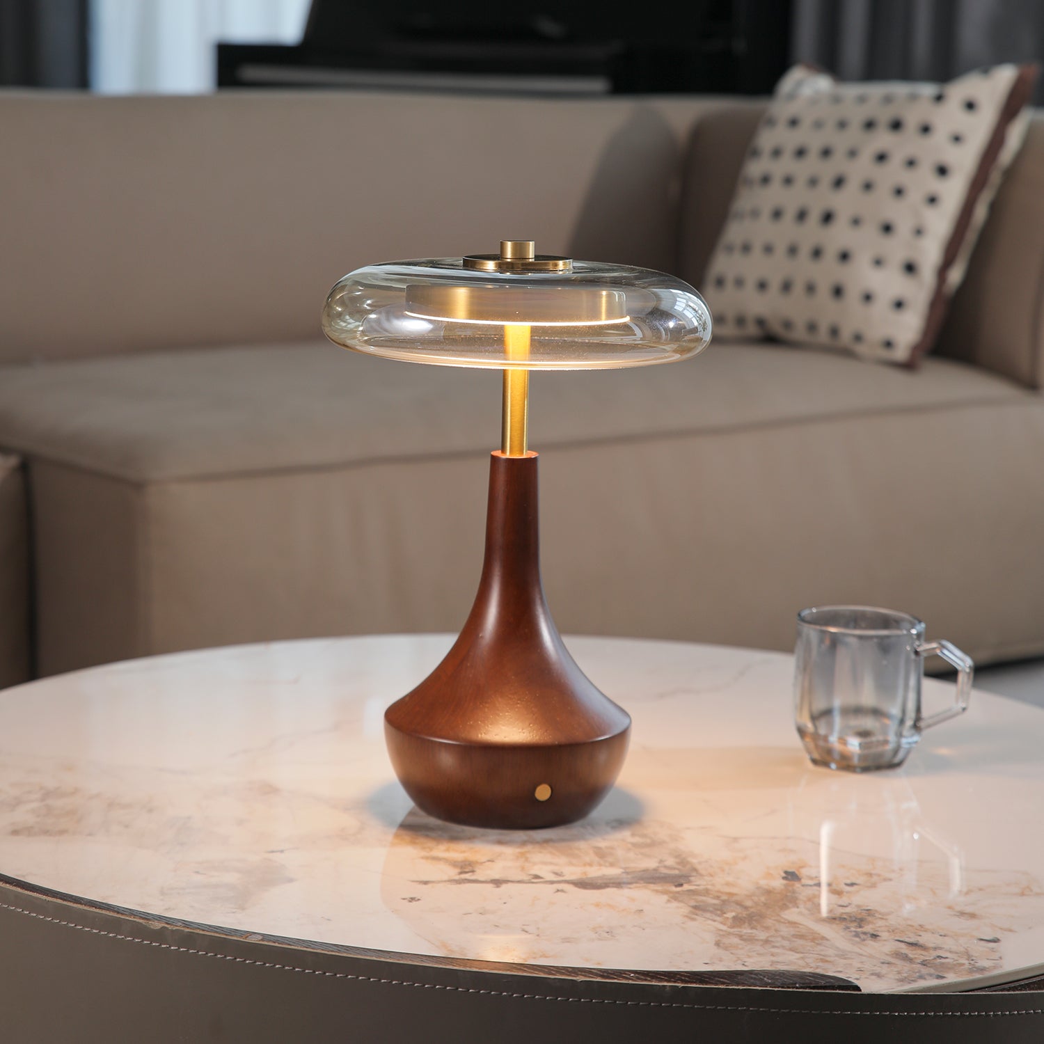 Orlan Wooden Vintage Table Lamp