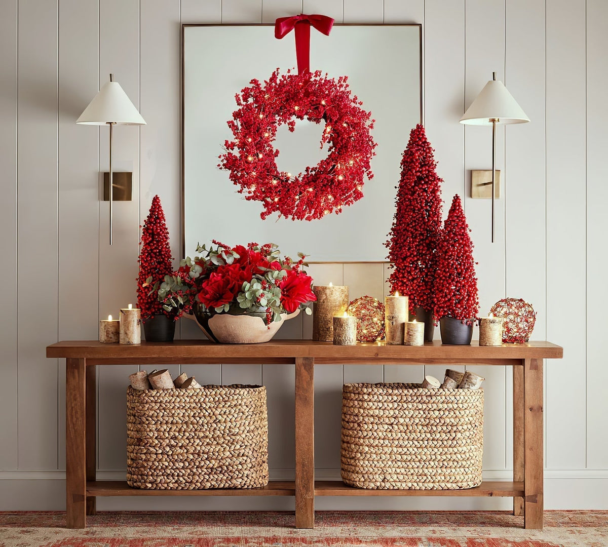 Teld Vintage Industrial Fabric Wall Light