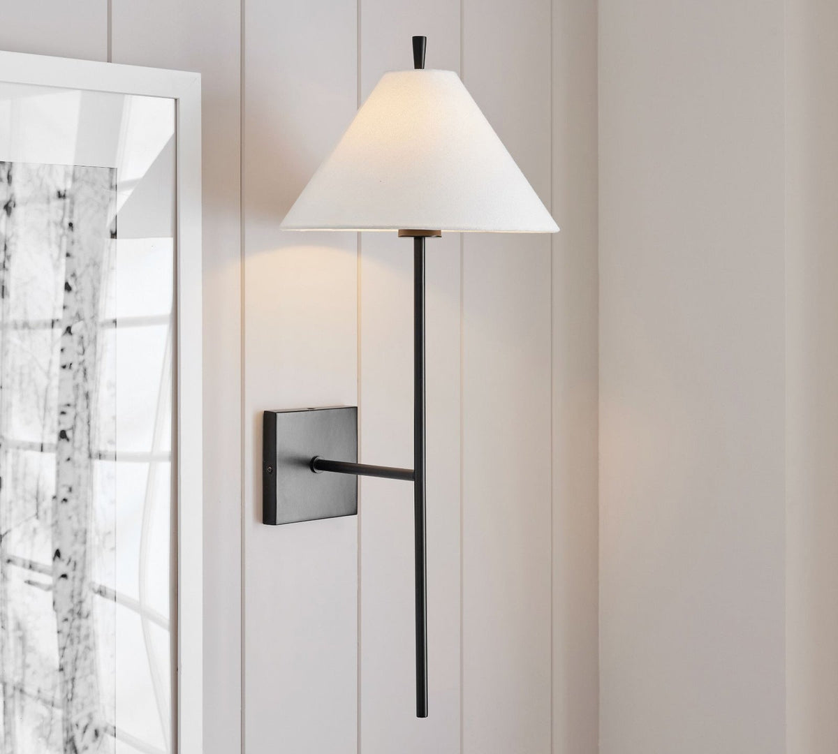 Teld Vintage Industrial Fabric Wall Light