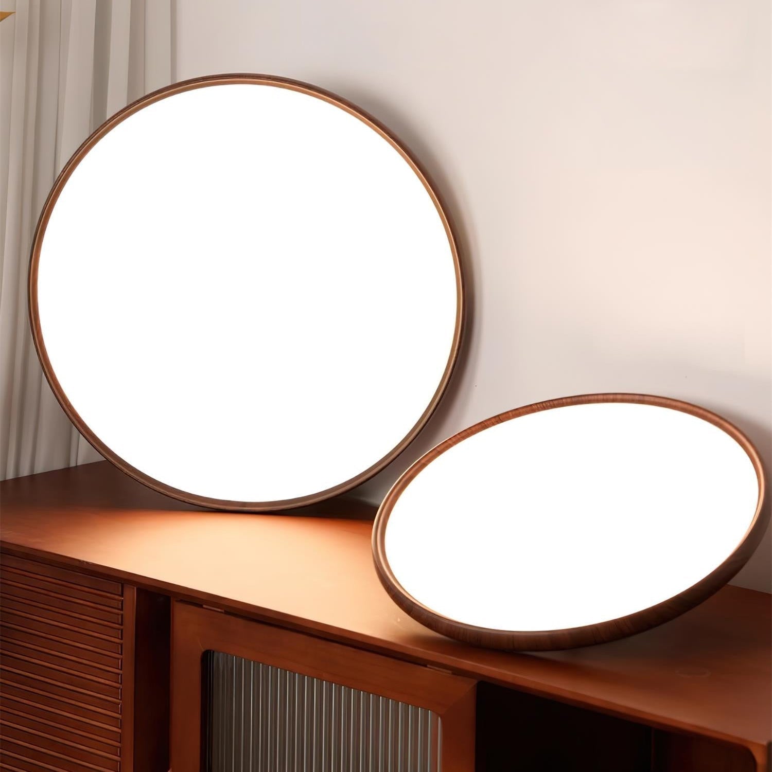 Cavelo Oval Semi-Flush Ceiling Light - Neutral Decor
