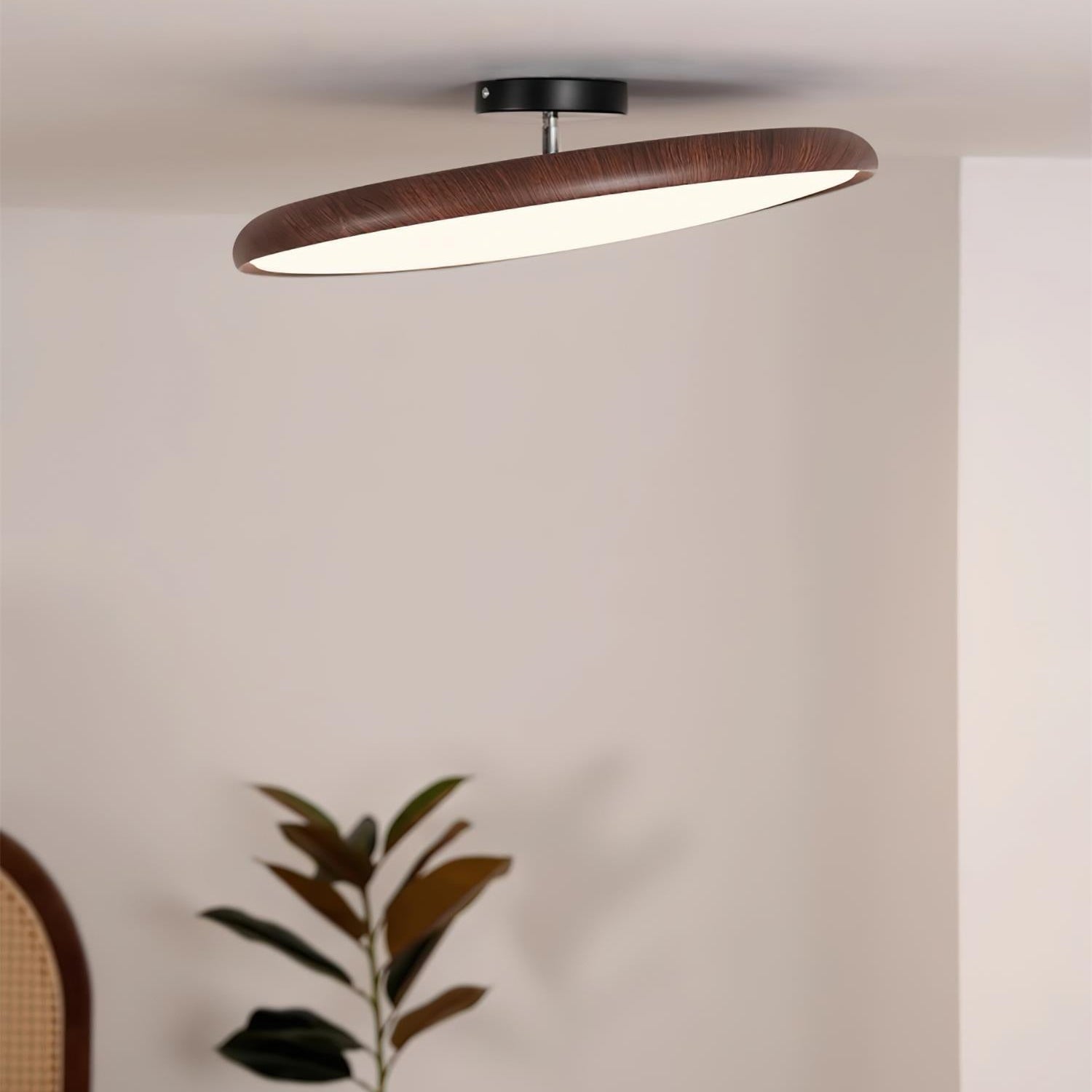 Cavelo Oval Semi-Flush Ceiling Light - Neutral Decor