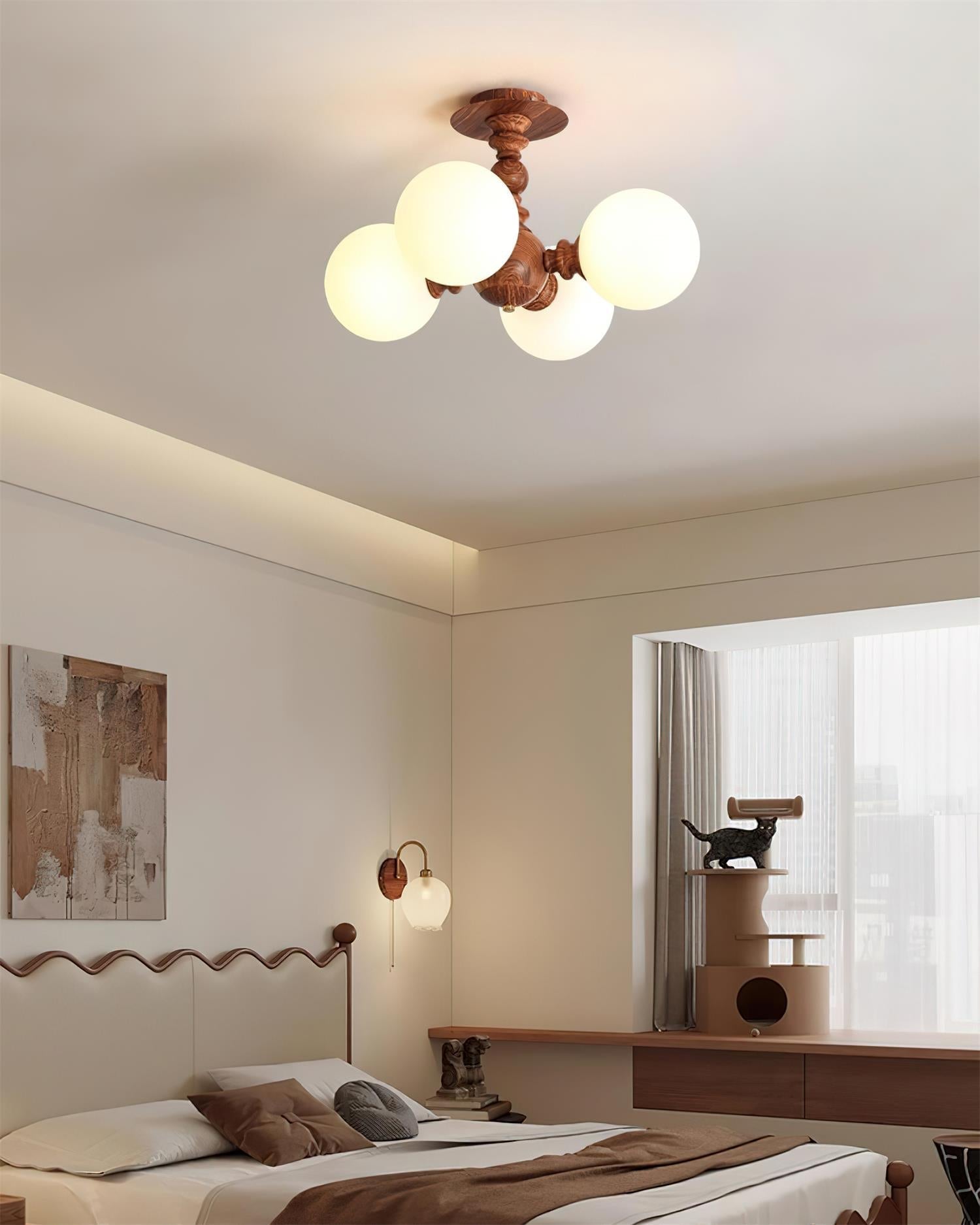 Elmora Vintage-Inspired Ceiling Lamp - Neutral Decor