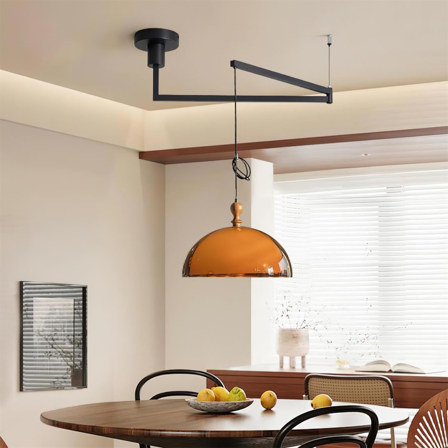 Maribel Swing Arm Pendant Lamp - Neutral Decor
