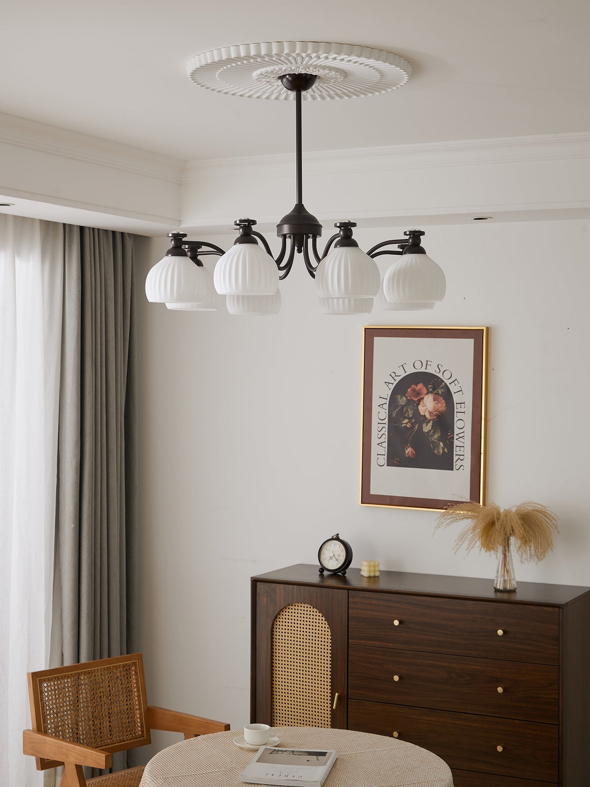 Calaeor Premium Elegance Glass Chandelier