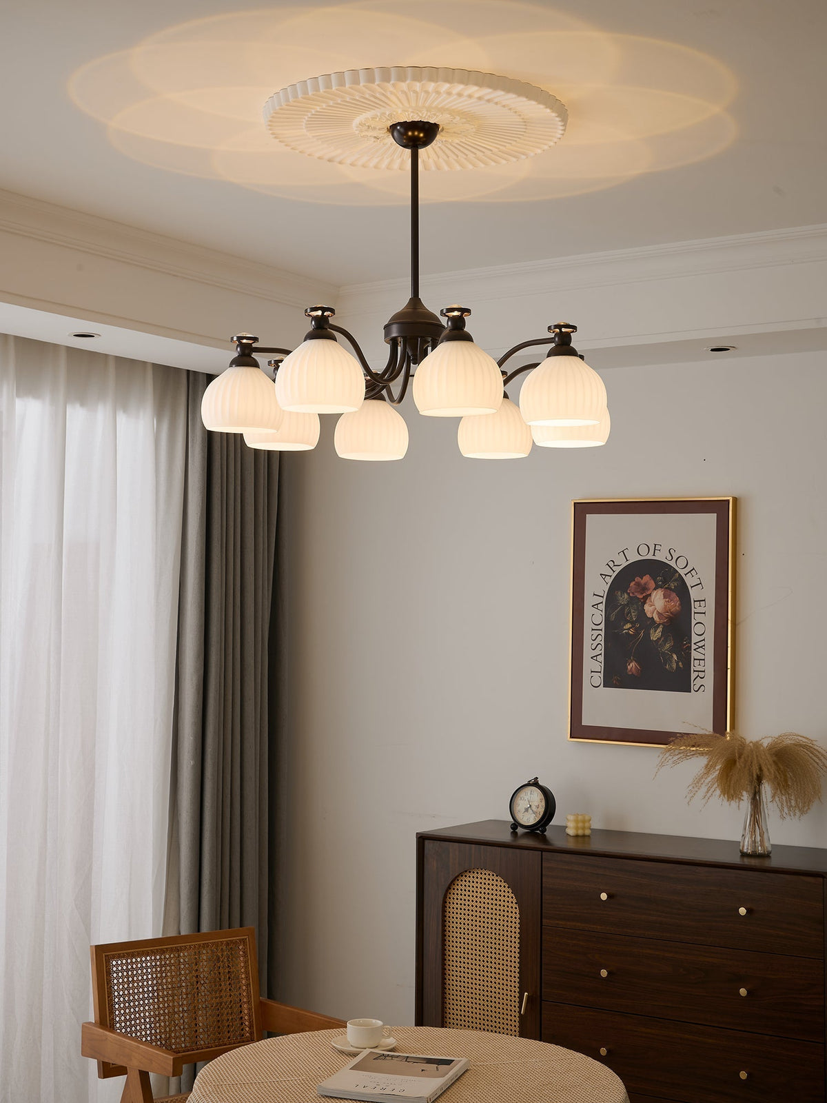 Calaeor Premium Elegance Glass Chandelier