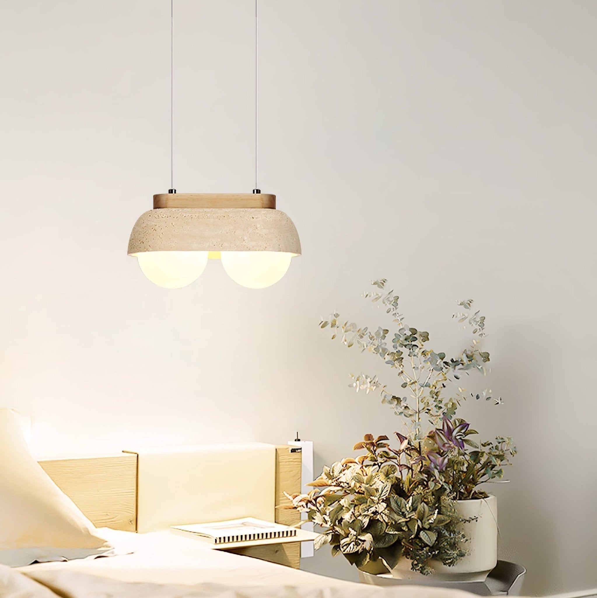 Yeln Travertine Pendant Light