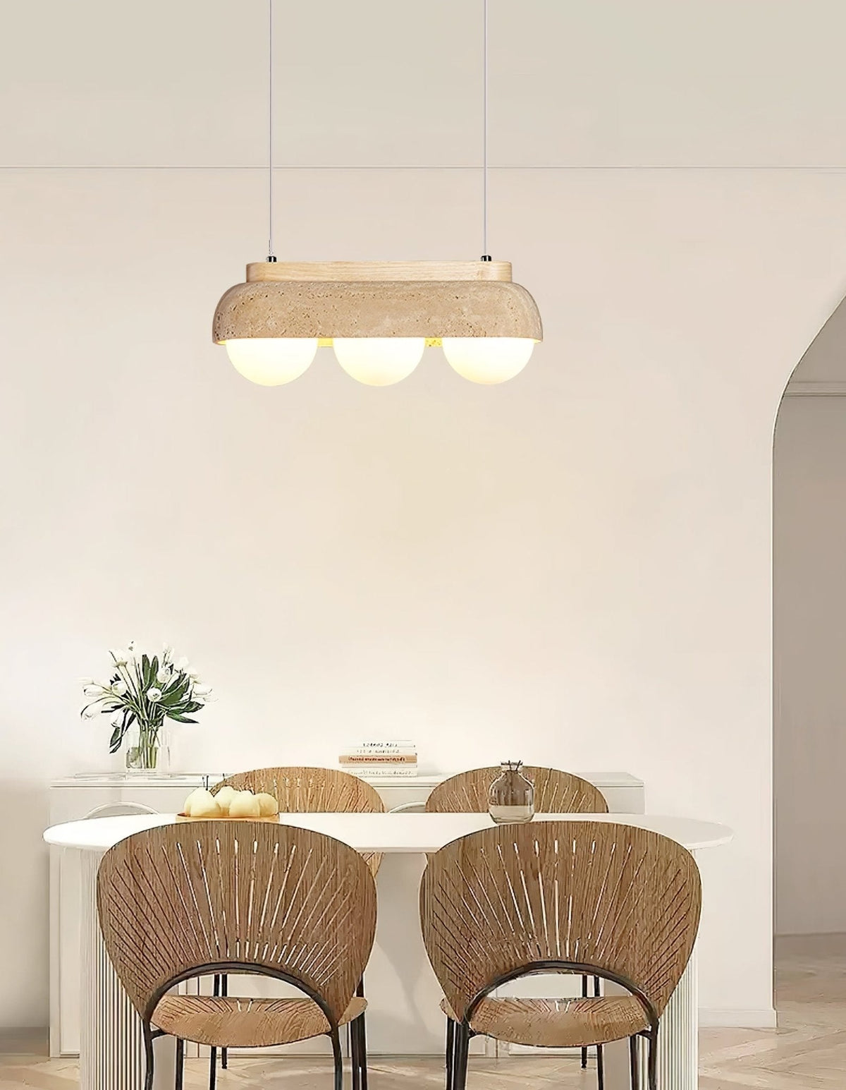 Yeln Travertine Pendant Light