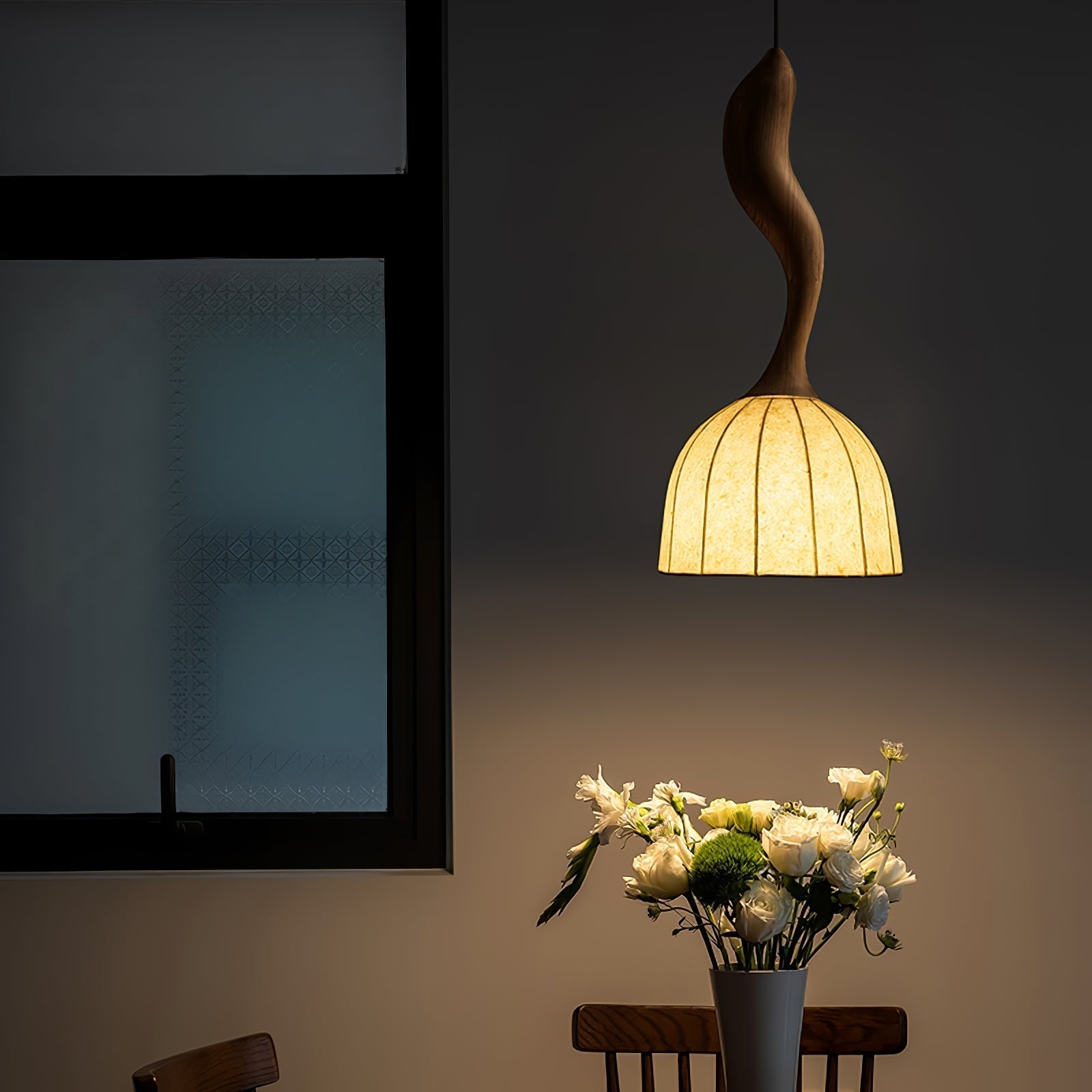 Colire Creativity Twisted Wood Pendant Light