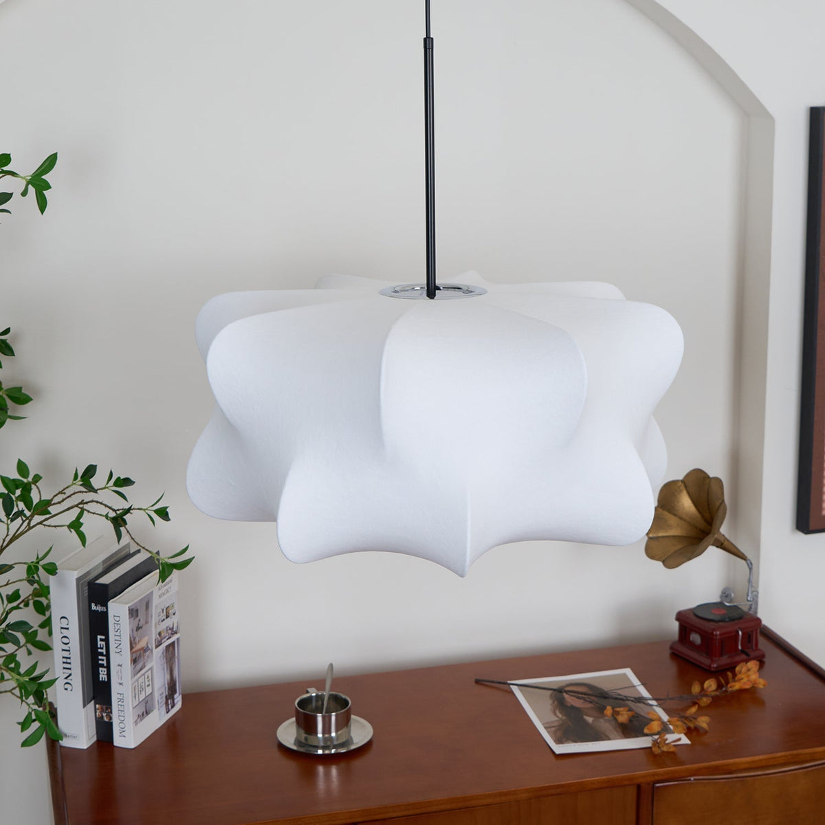 Bibi Cloudy Decorative Silk Pendant Swag Light