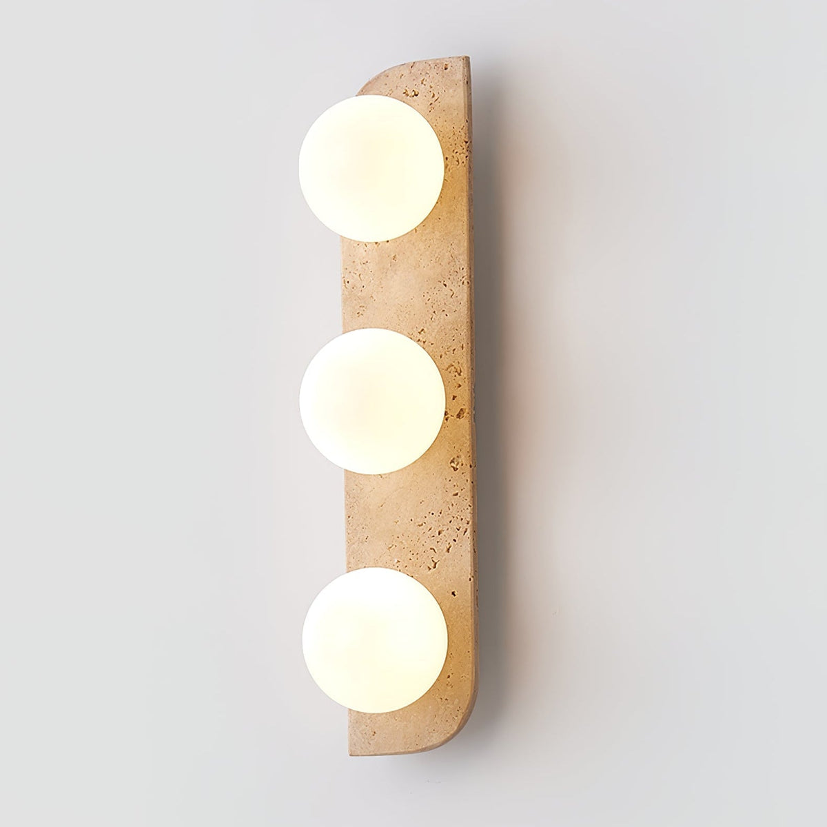 Serearia Minimalist Travertine Plug-In Wall Light
