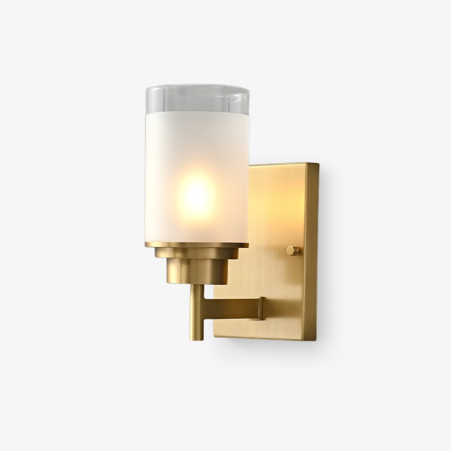 Myvele Elegance Vintage Brass Glass Sconce Wall lamp