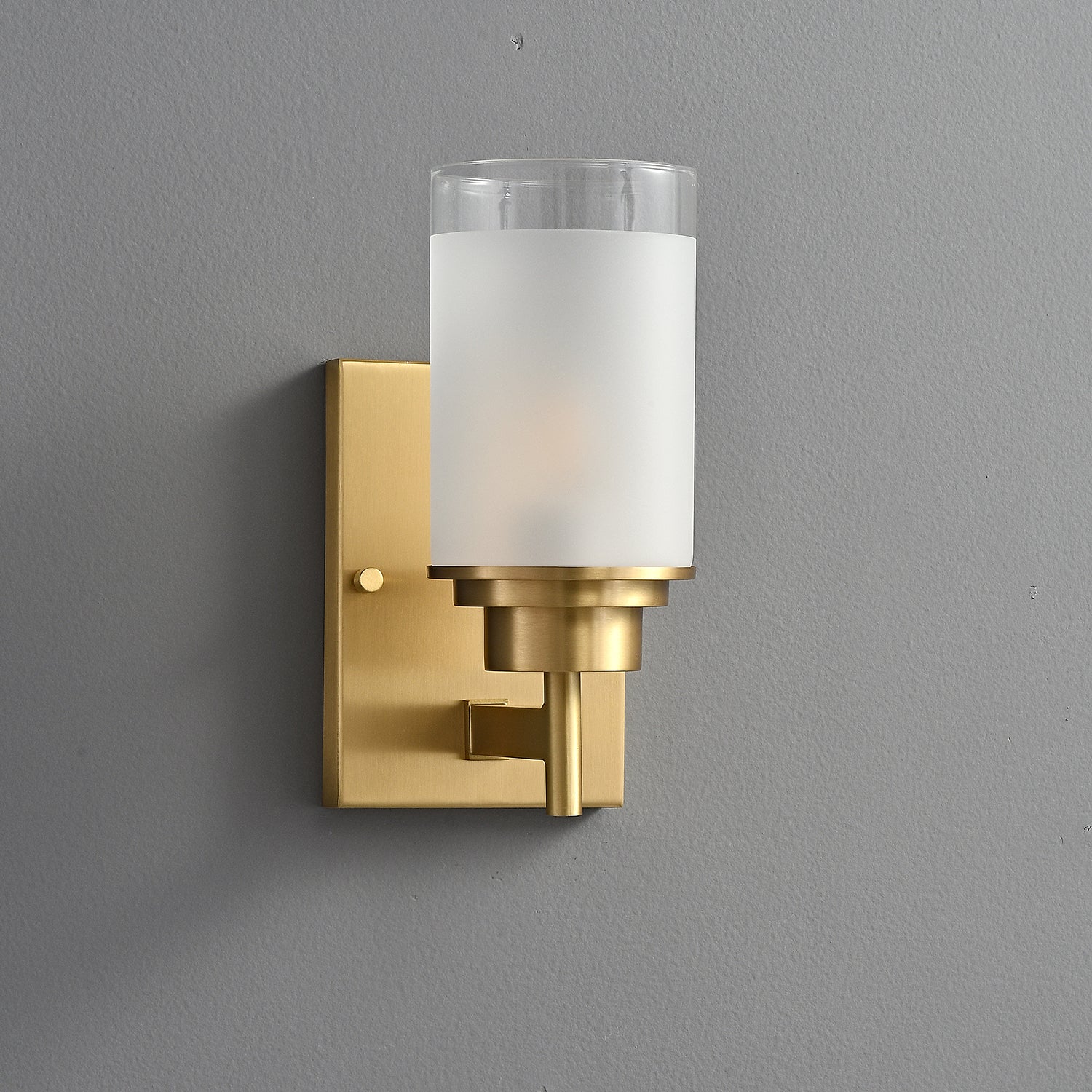 Myvele Elegance Vintage Brass Glass Sconce Wall lamp