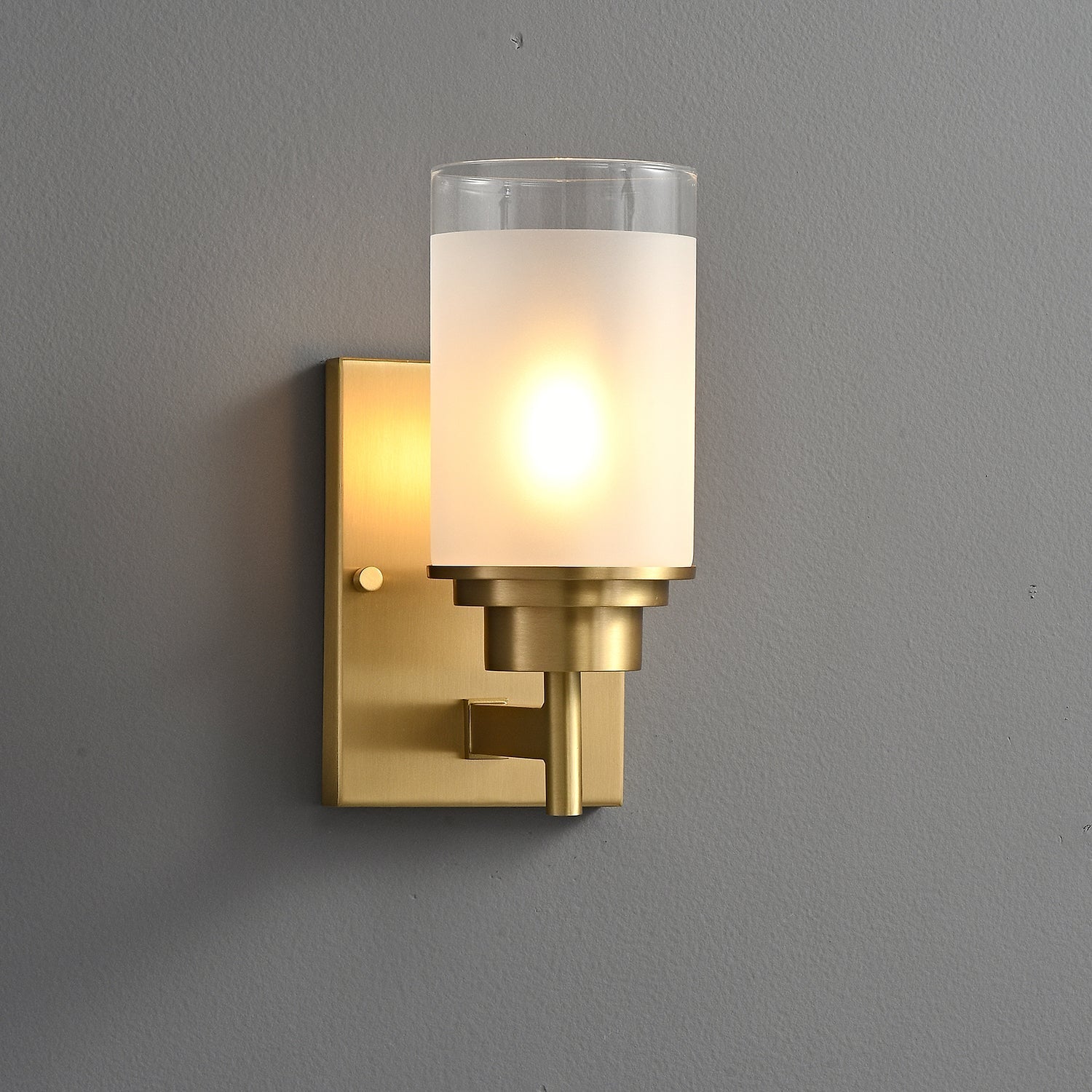 Myvele Elegance Vintage Brass Glass Sconce Wall lamp
