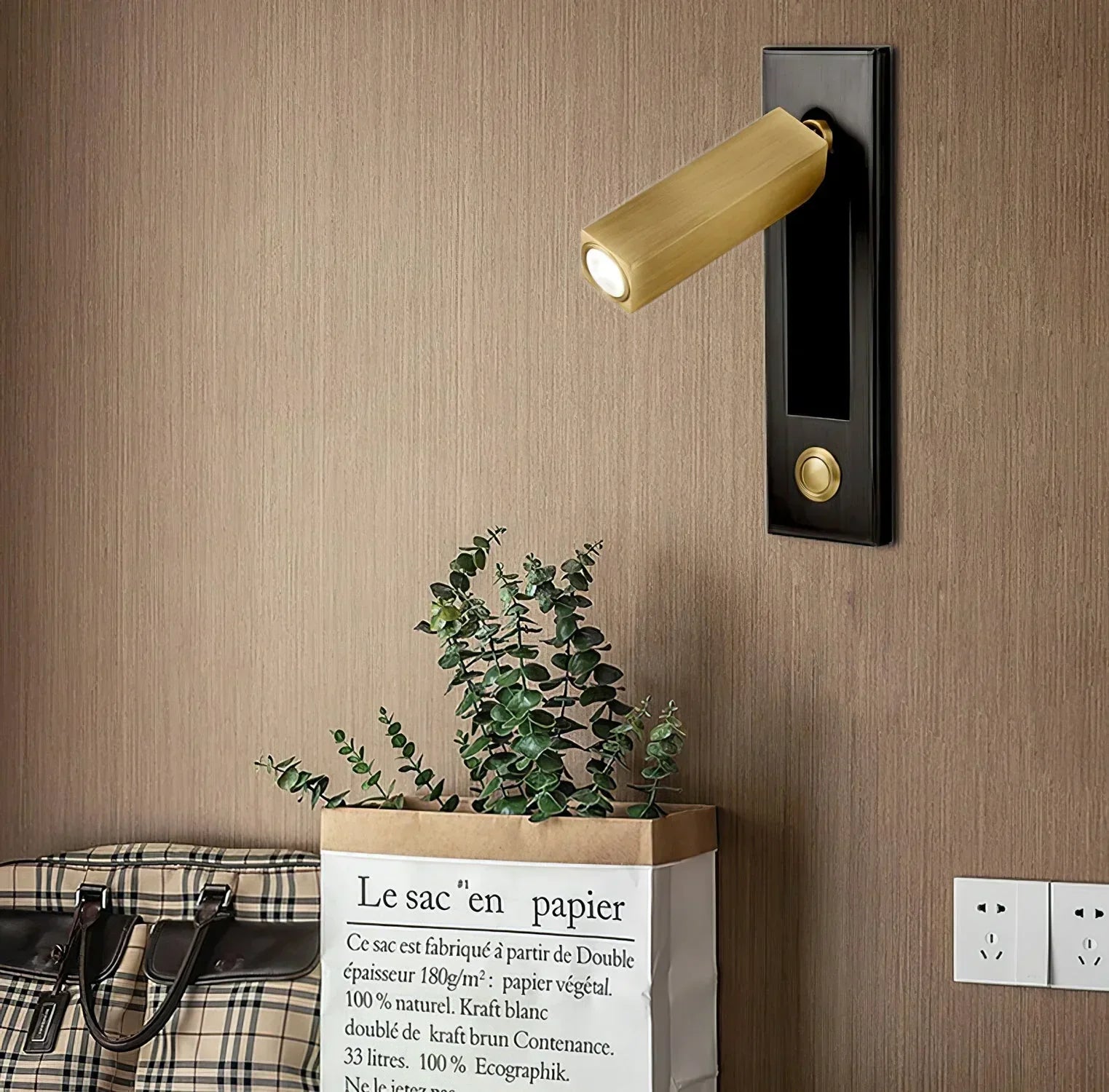 Arisha Modern Rotatable Bedside Sconce, Cylindrical/Square - Neutral Decor