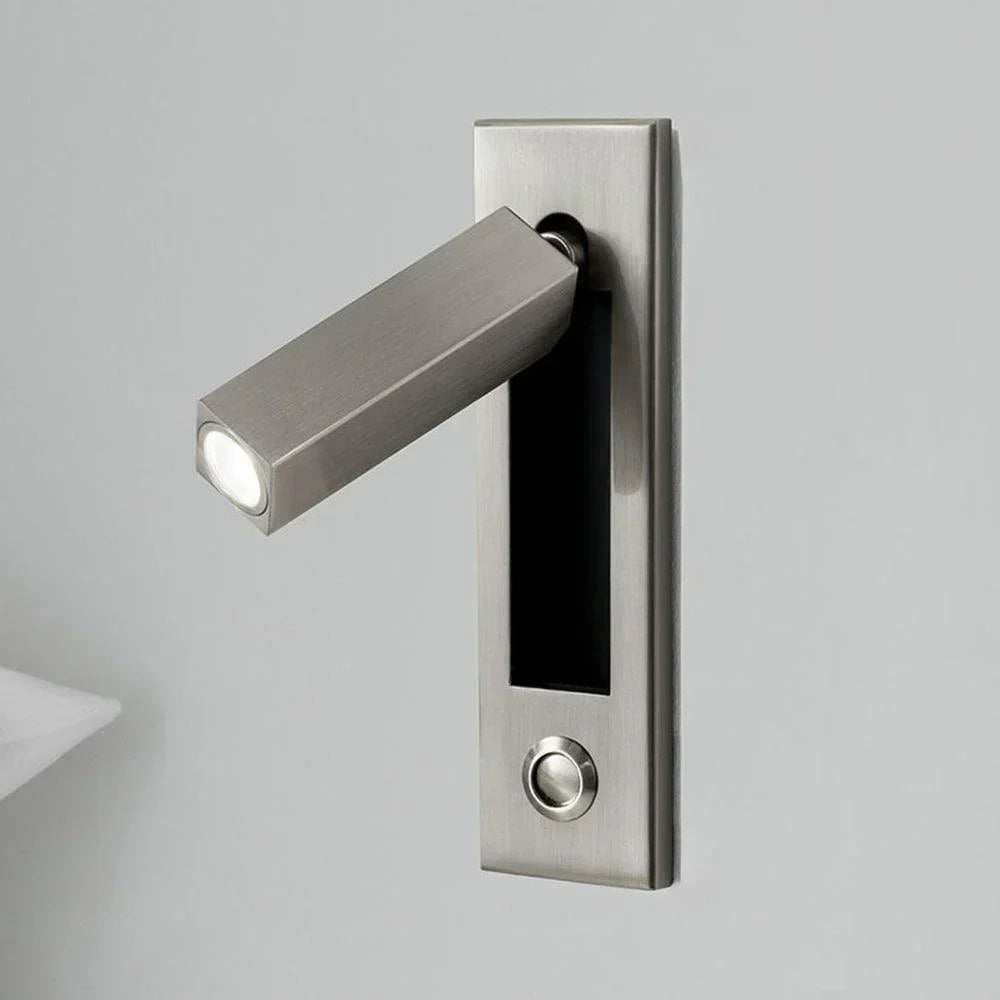 Arisha Modern Rotatable Bedside Sconce, Cylindrical/Square - Neutral Decor