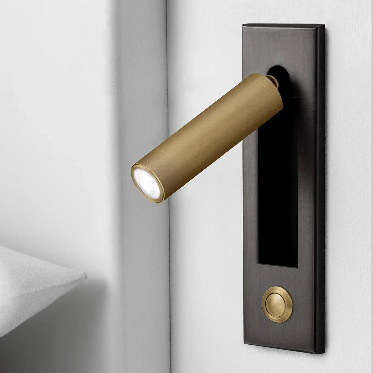 Arisha Modern Rotatable Bedside Sconce, Cylindrical/Square - Neutral Decor