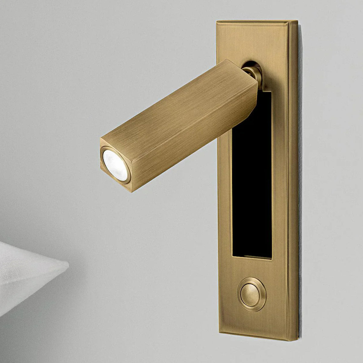 Arisha Modern Rotatable Bedside Sconce, Cylindrical/Square - Neutral Decor