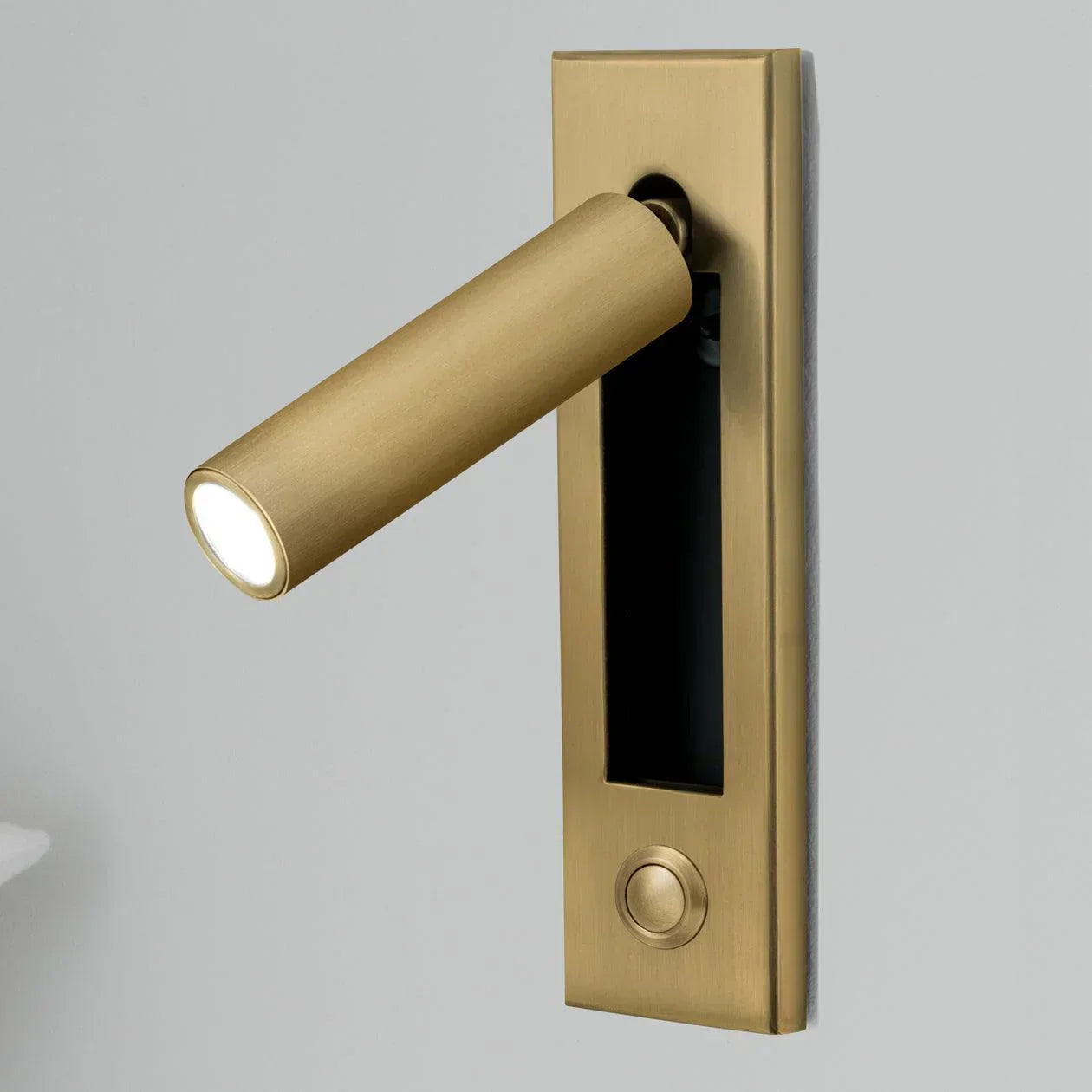 Arisha Modern Rotatable Bedside Sconce, Cylindrical/Square - Neutral Decor
