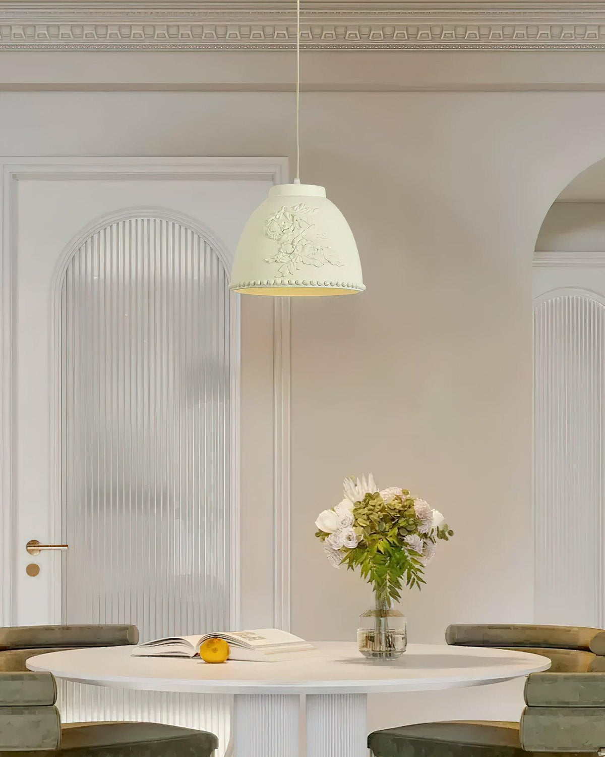 Floral Embossed Flora Pendant Lamp