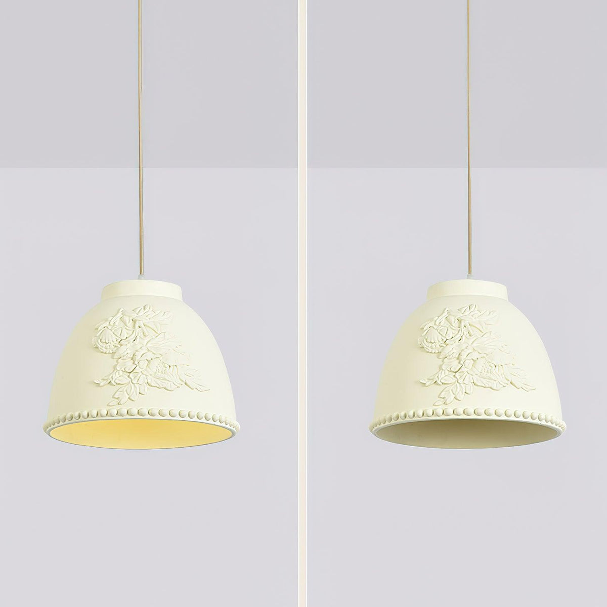 Floral Embossed Flora Pendant Lamp