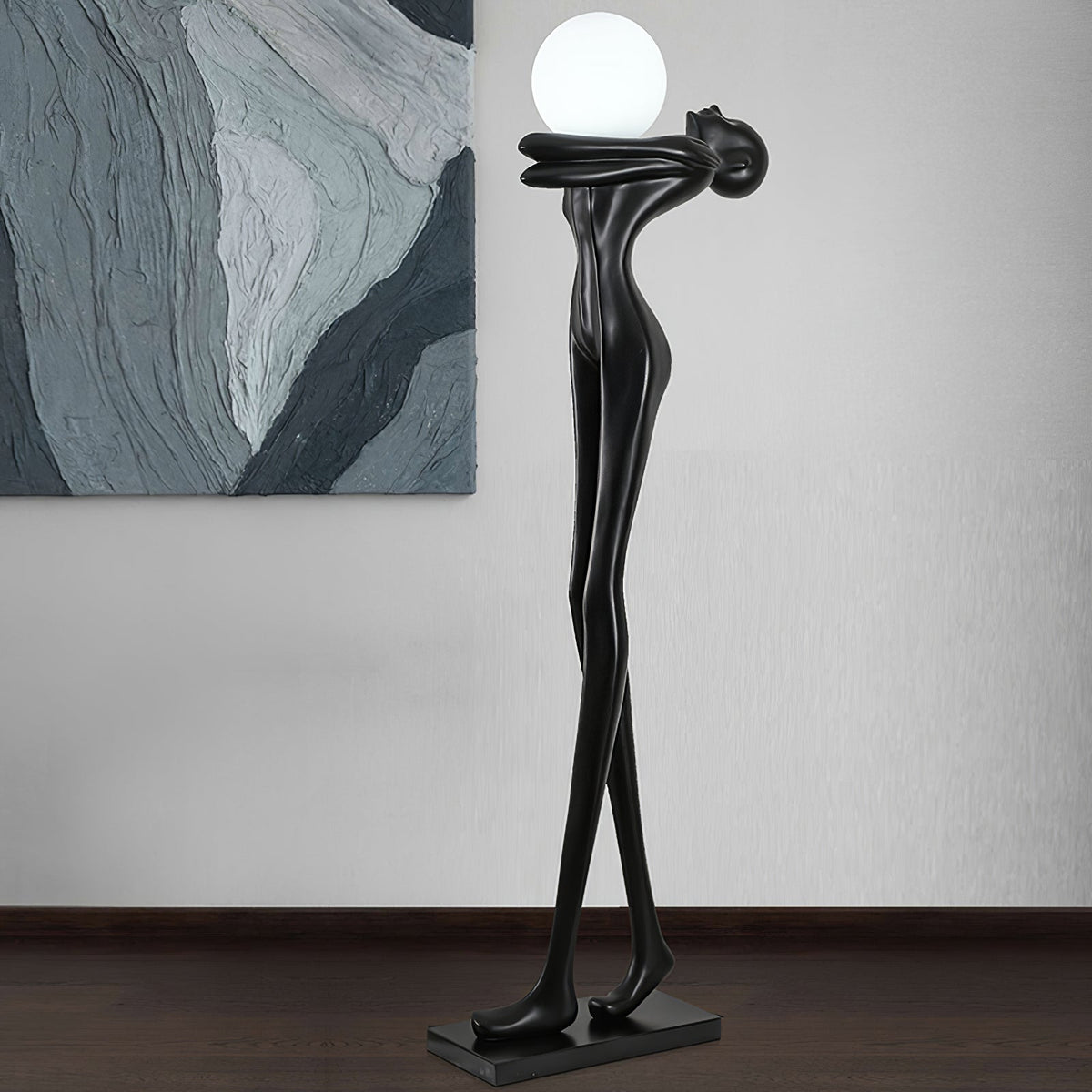Ersolion Sculptural Fiberglass Floor Lamp