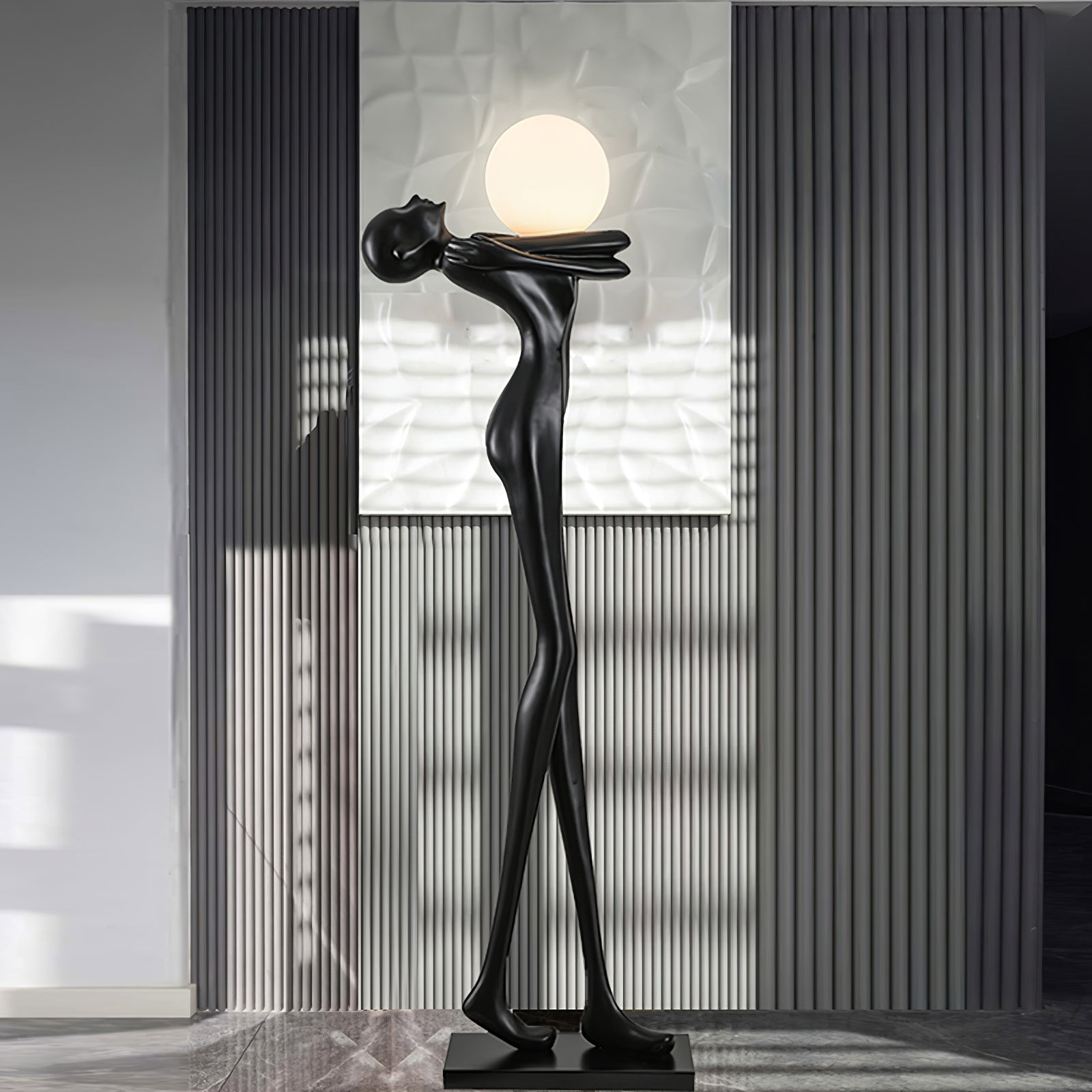 Ersolion Sculptural Fiberglass Floor Lamp