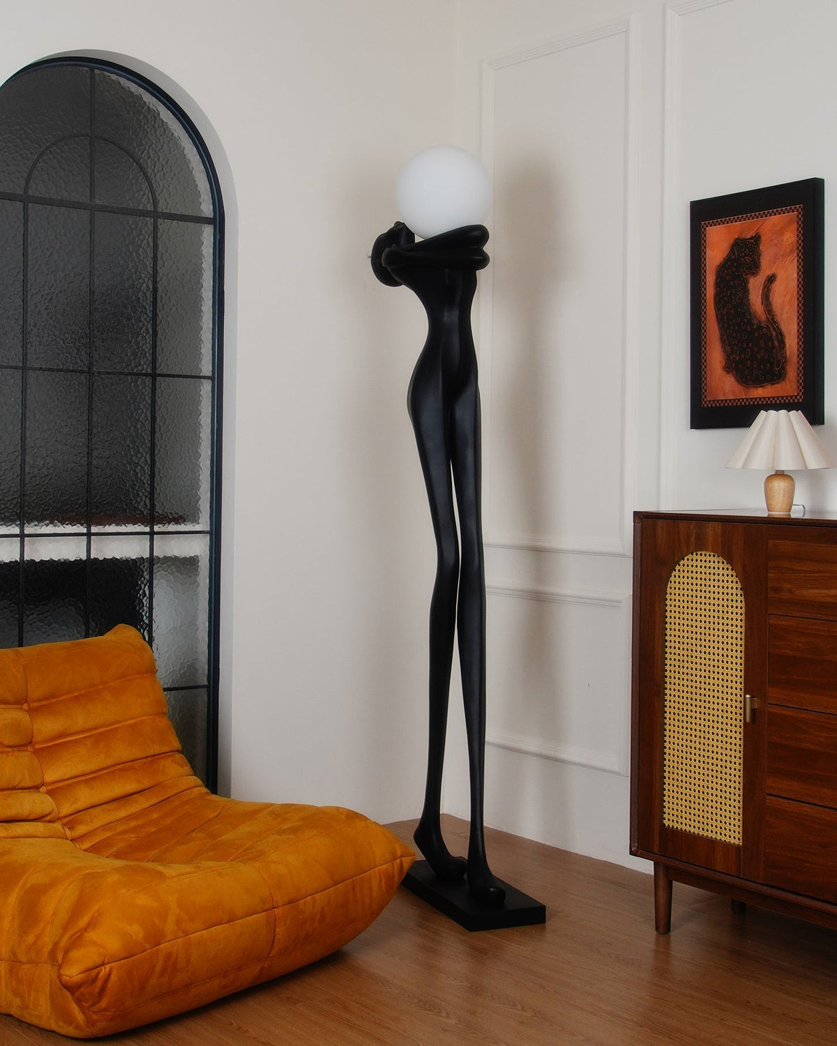 Ersolion Sculptural Fiberglass Floor Lamp