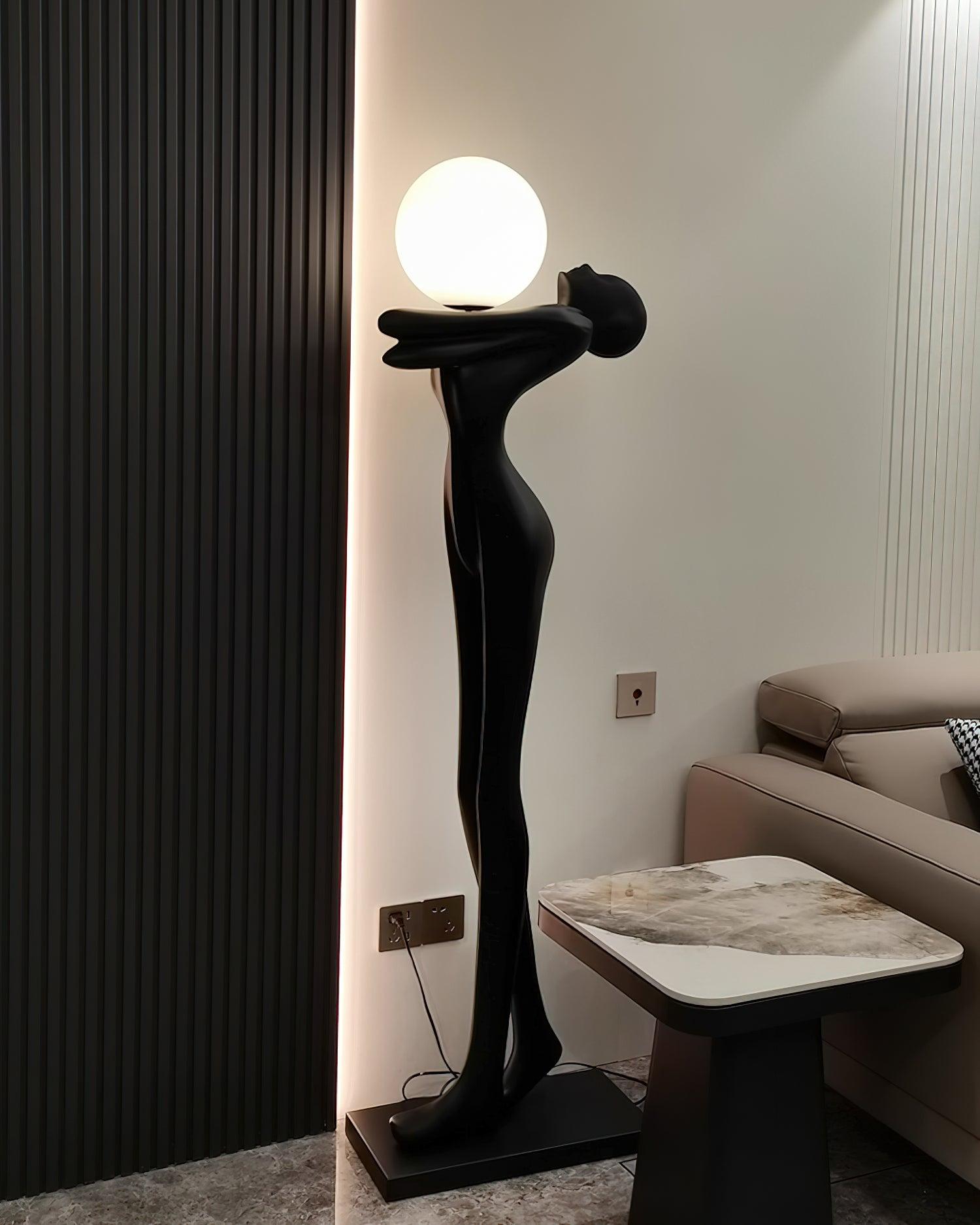 Ersolion Sculptural Fiberglass Floor Lamp