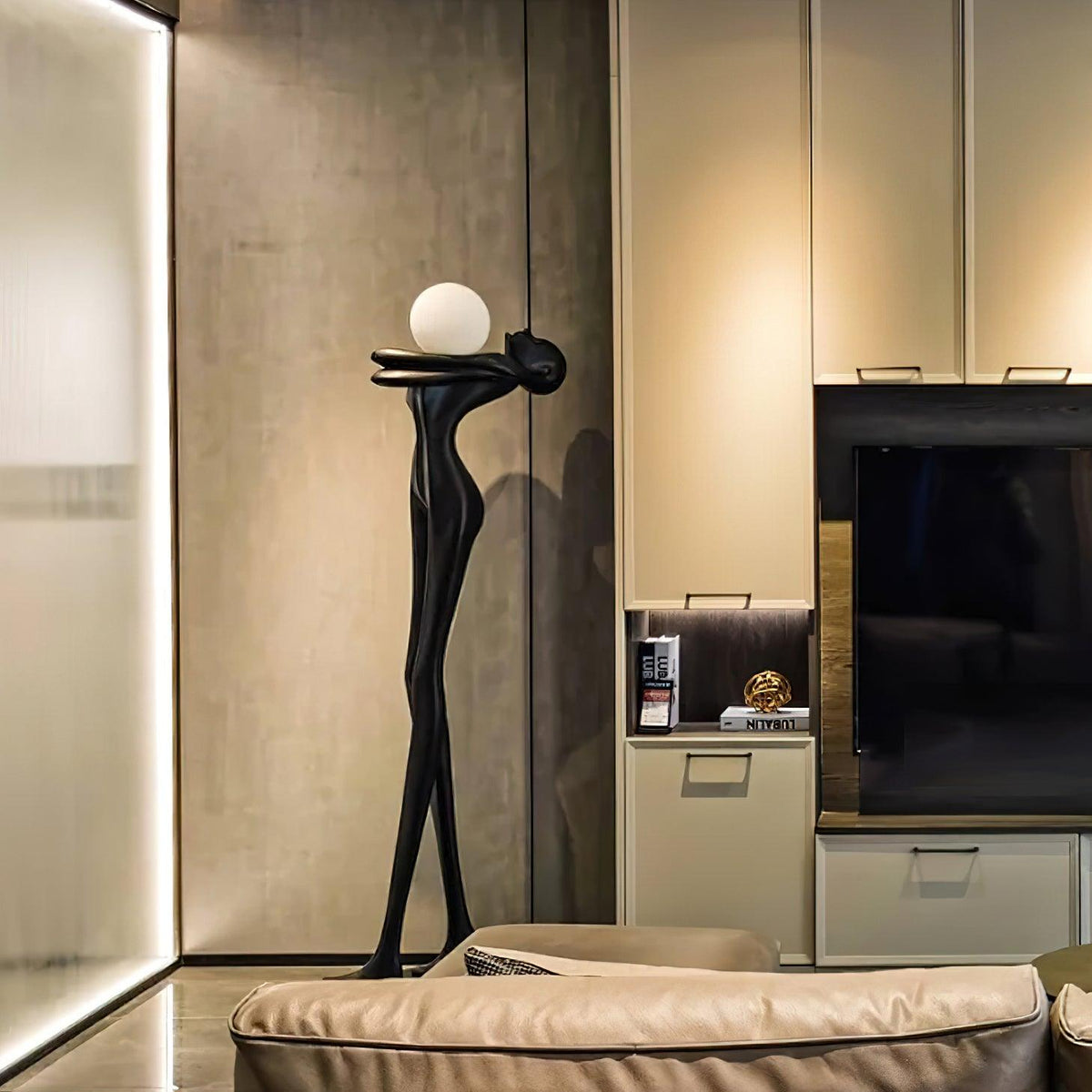Ersolion Sculptural Fiberglass Floor Lamp