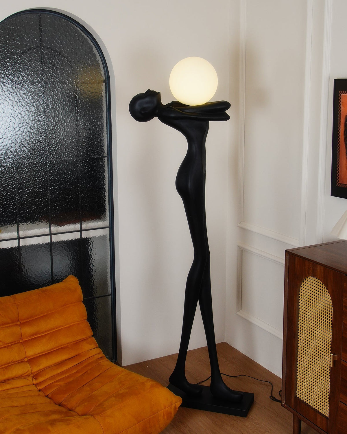 Ersolion Sculptural Fiberglass Floor Lamp