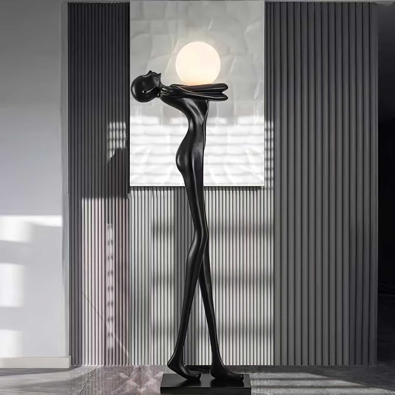 Ersolion Sculptural Fiberglass Floor Lamp