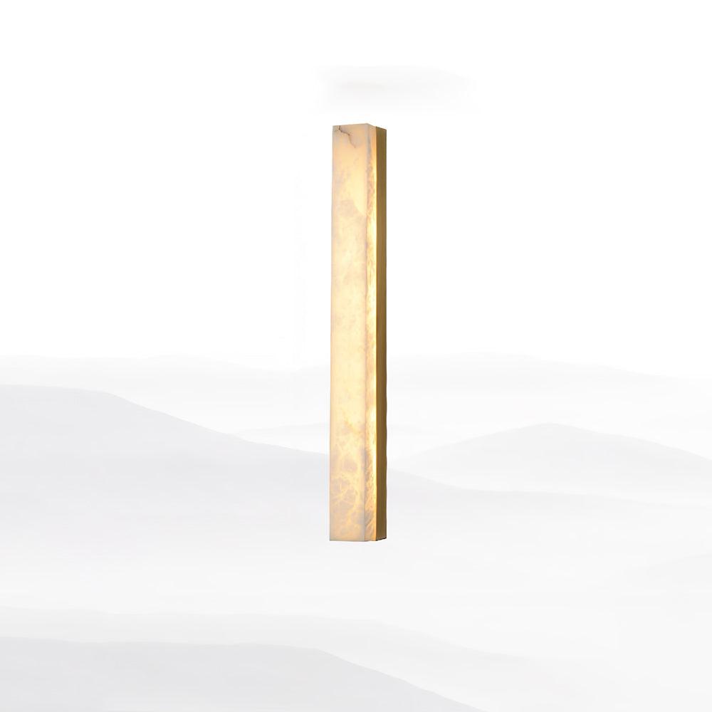 Colette Linear Brass Alabaster Wall Lamp