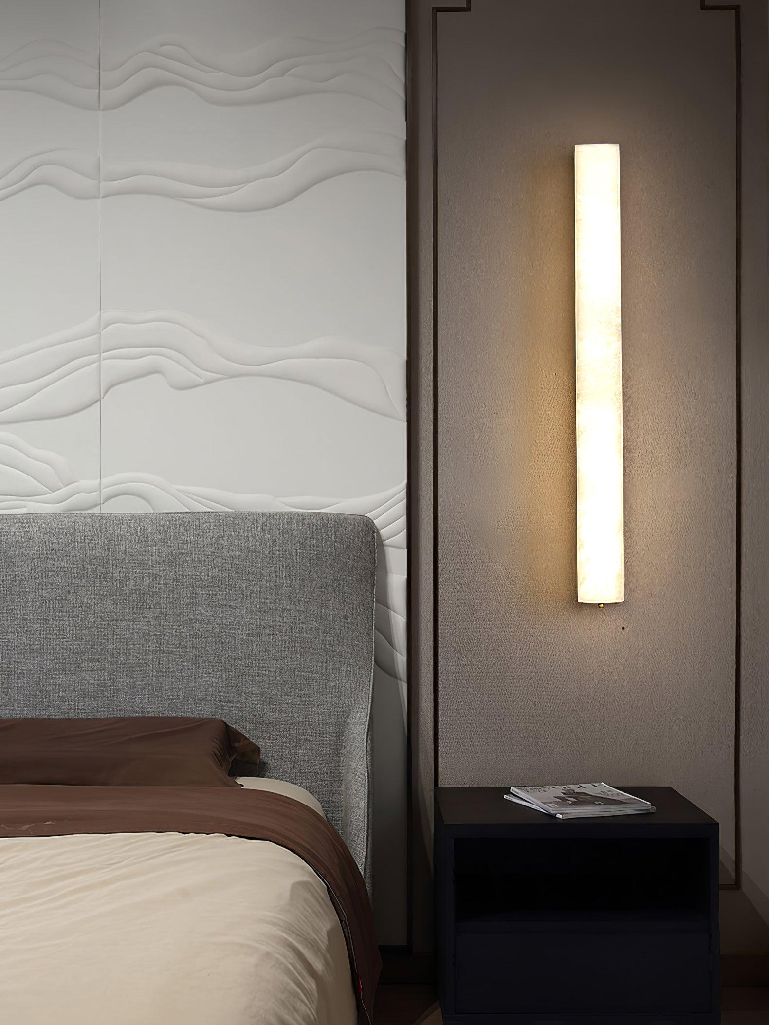Nivearia Minimalist Alabaster Wall Lamp Rectangular