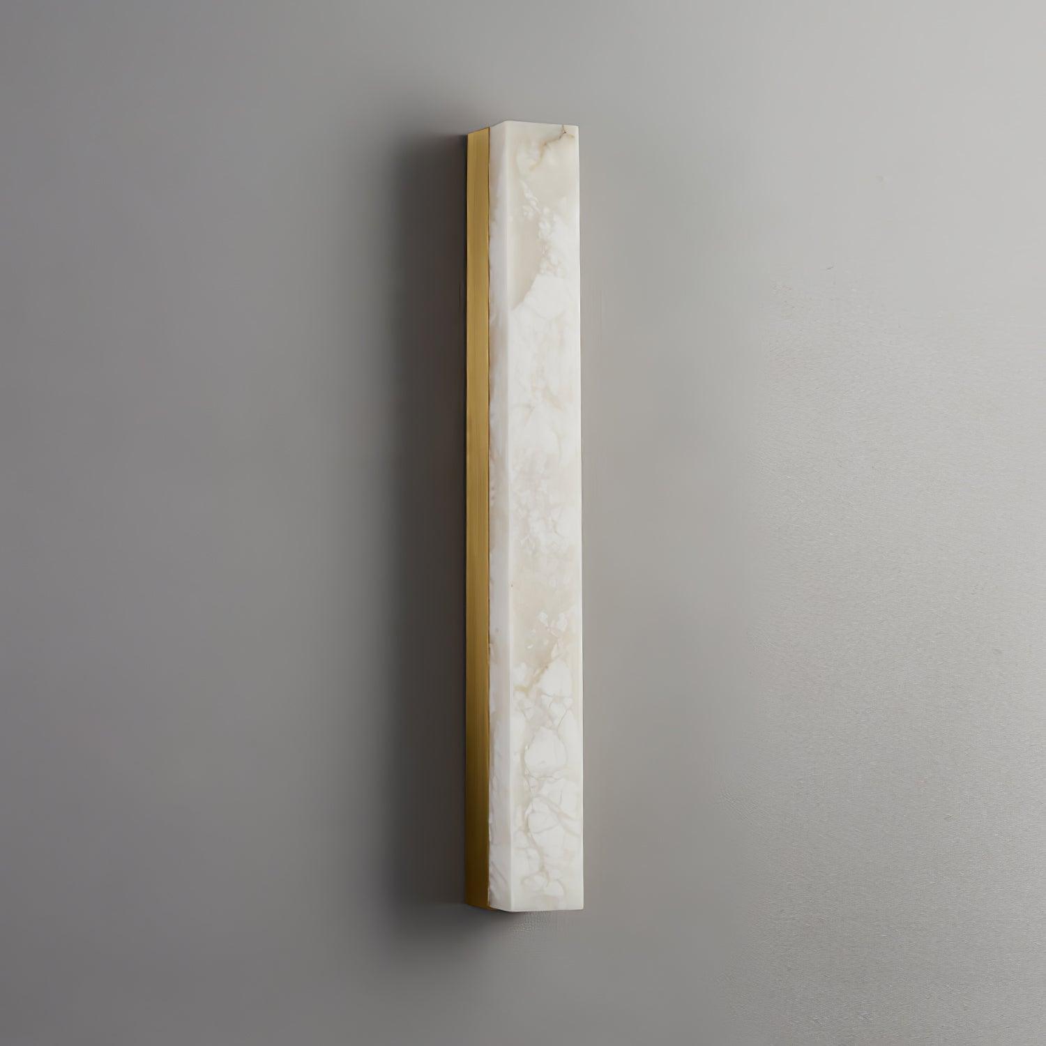Colette Linear Brass Alabaster Wall Lamp