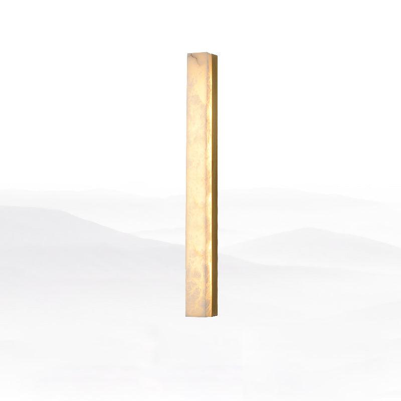 Colette Linear Brass Alabaster Wall Lamp
