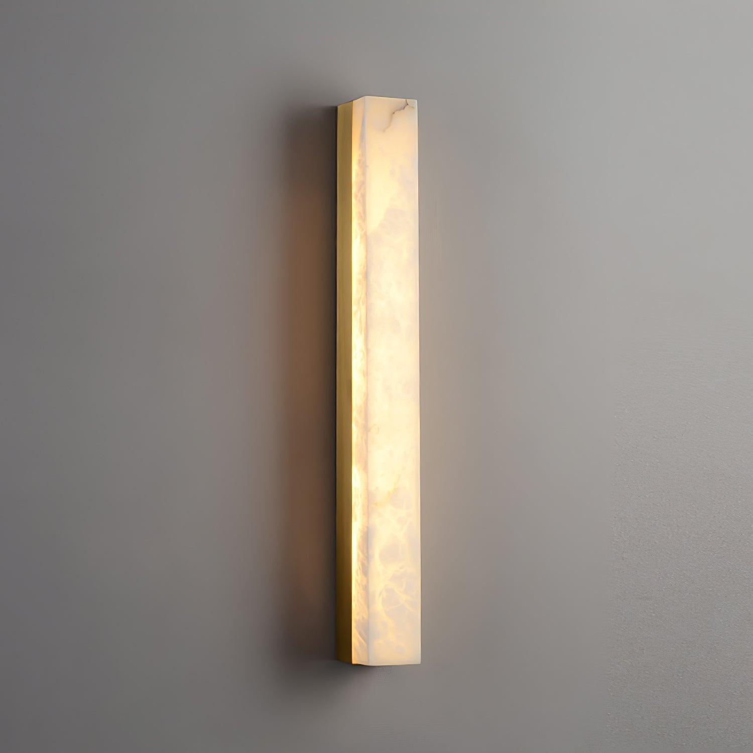 Nivearia Minimalist Alabaster Wall Lamp Rectangular
