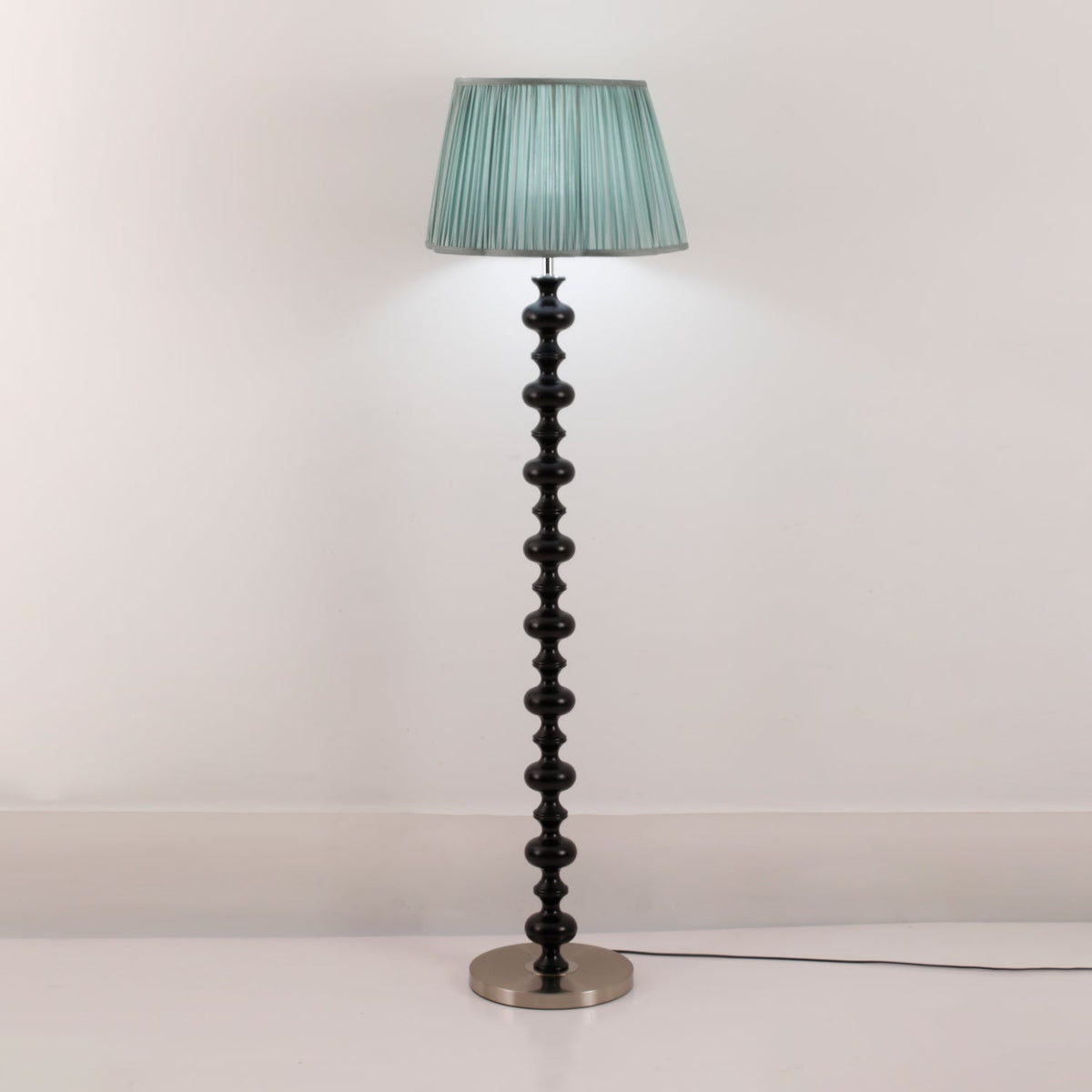 Rinivaine Wood Fabric Floor Lamp